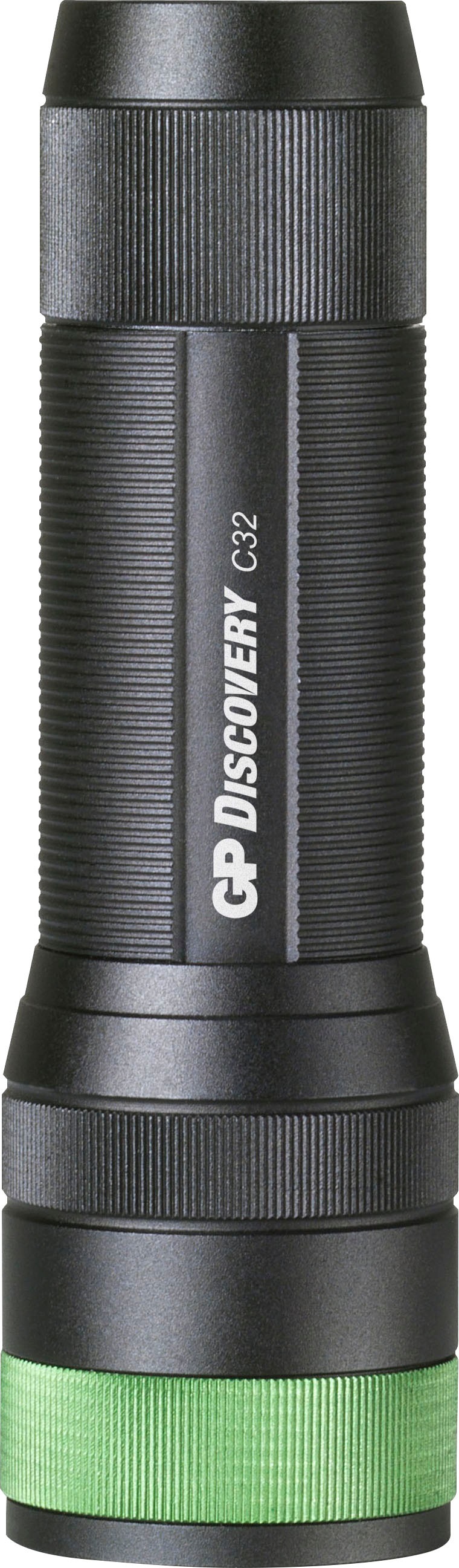 GP Batteries Taschenlampe »Discovery C32«, inkl. 3x AAA Batterie, Metallgehäuse, Leuchtmodi Max/Niedrig/SOS