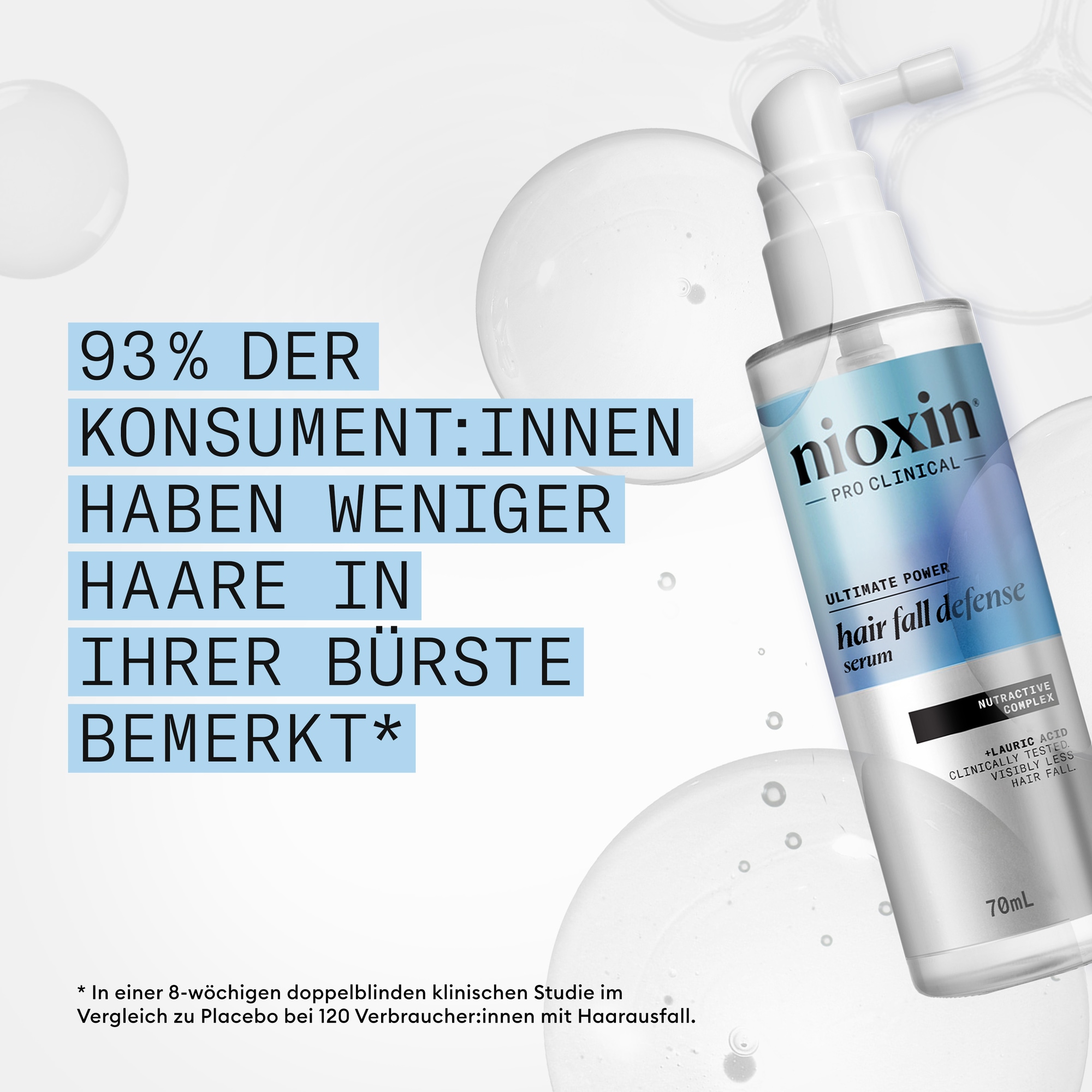 Nioxin Kopfhaut-Pflegeserum »Hair Fall Defense Serum« Effektiv gegen Haarausfall, Wirkung klinisch nachgewiesen