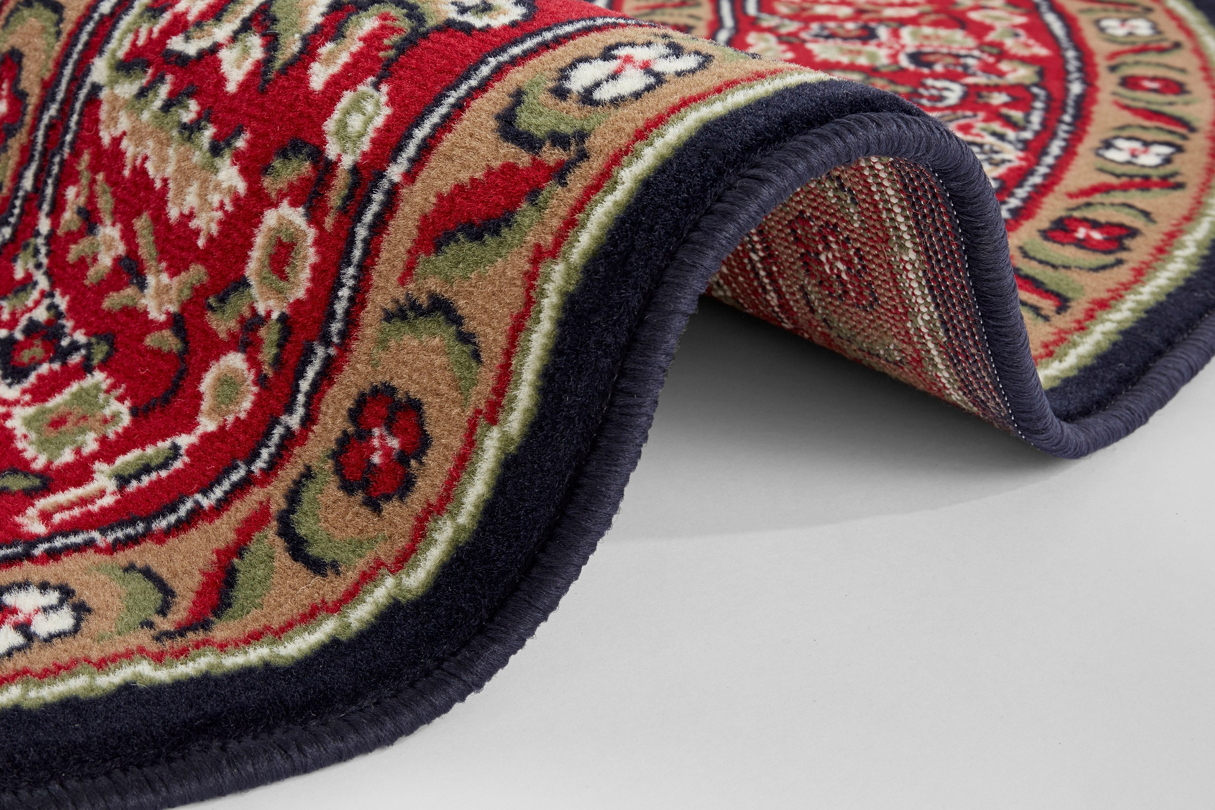 8. Bild von NOURISTAN Teppich »Skazar Isfahan«, rund, Kurzflor, Orient, Teppich, Vintage, Esszimmer, Wohnzimmer, Flur