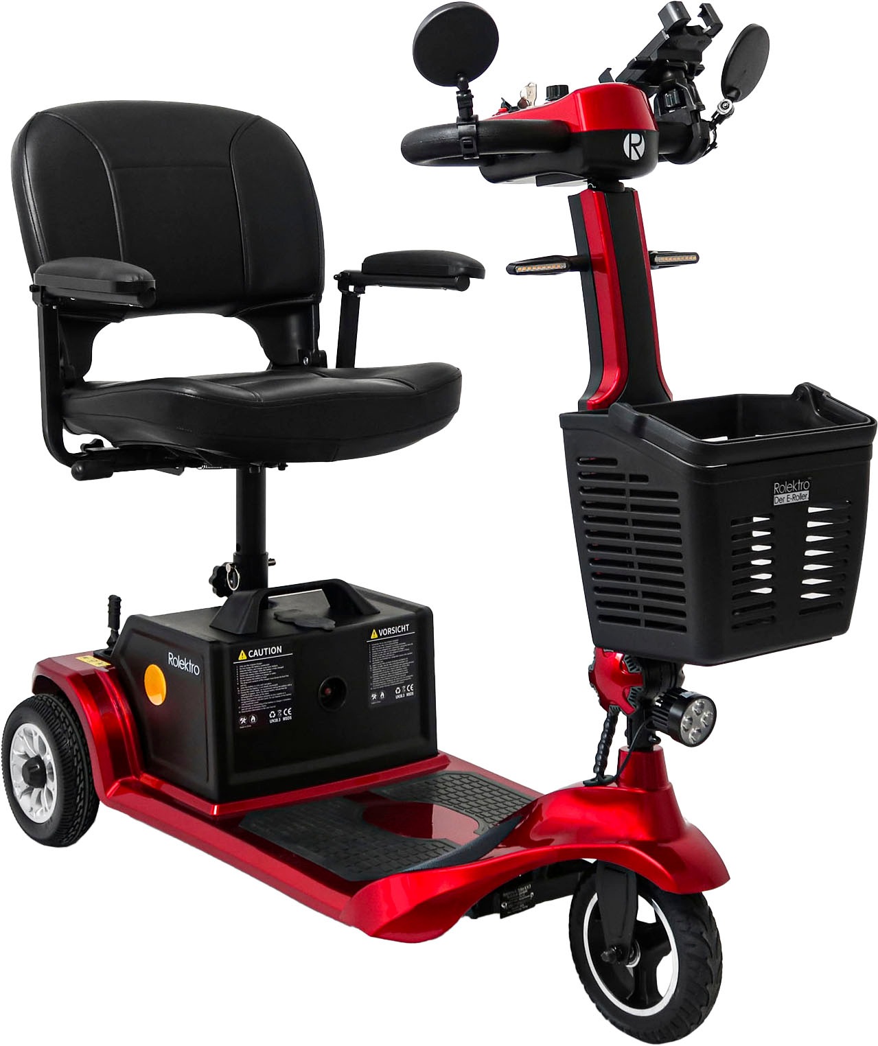 Rolektro Elektromobil »E-Trike 6 V.3, Rot, 24V-20Ah Lithium-Akku, 300 Watt«