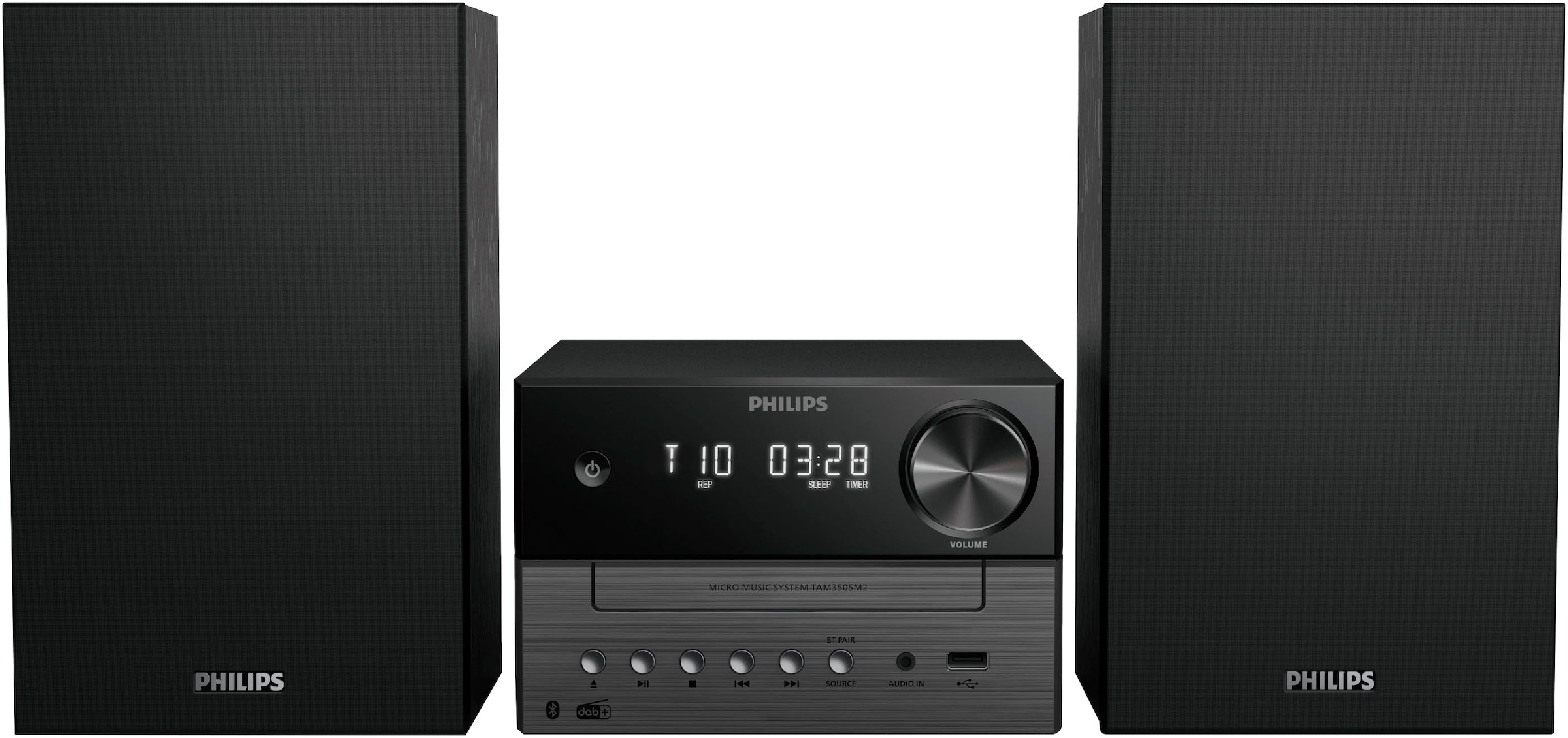 Philips Stereoanlage »TAM3505M2/12«, (Bluetooth Automatische Senderverfolgung-Digitalradio (DAB+)-FM-Tuner mit RDS 20 W)