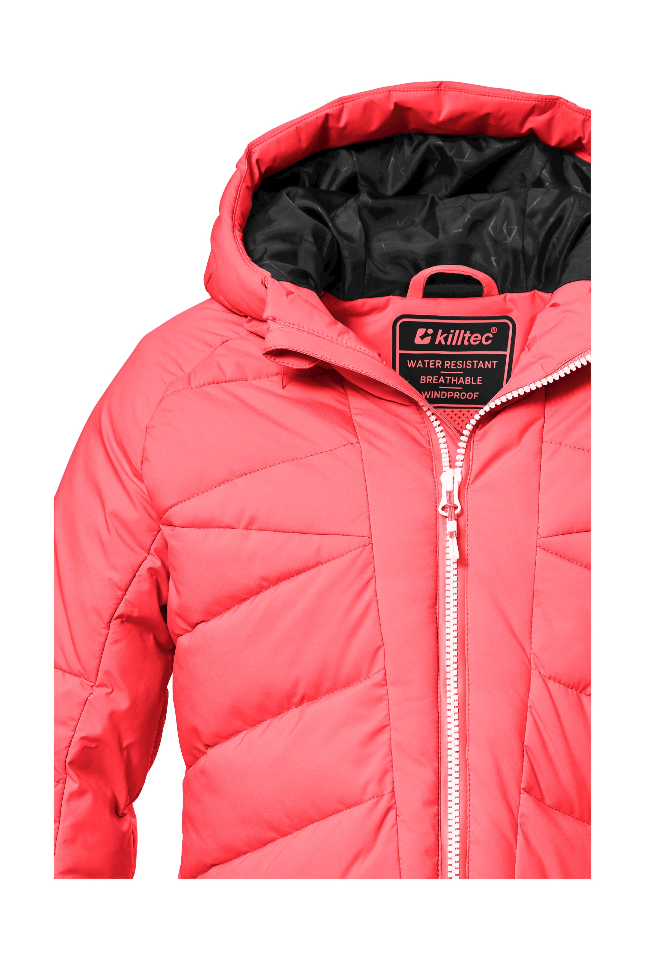 Killtec Skijacke »KSW 116 GRLS SKI QLTD JCKT«, Wasserabweisende, winddichte Winterjacke mit vielen Taschen und Schneefang
