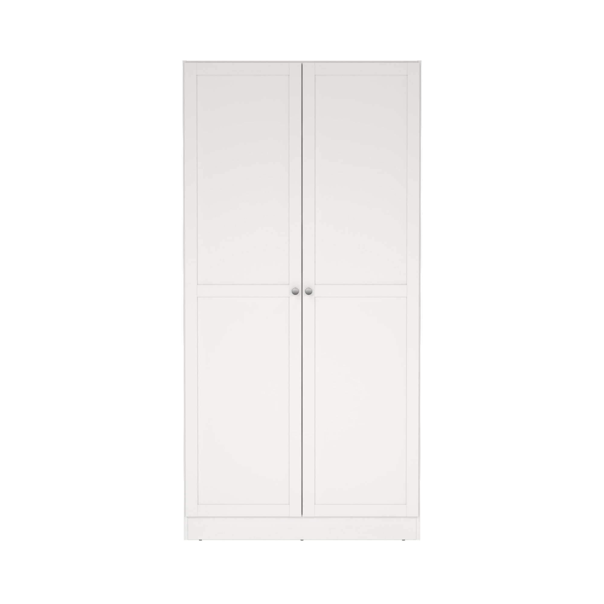 Home affaire Kleiderschrank »Billund, skandinavischen Design & viel Stauraum, 2 Breiten 145/195 cm« Viel Stauraum mit Böden & Kleiderstange, praktische Aufteilung