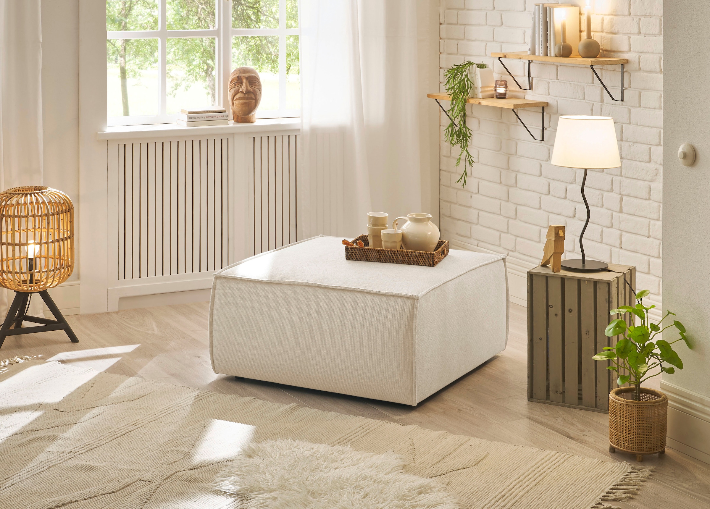 andas Hocker »Finnley«, quadratisch, passt z. Loveseat Finnley