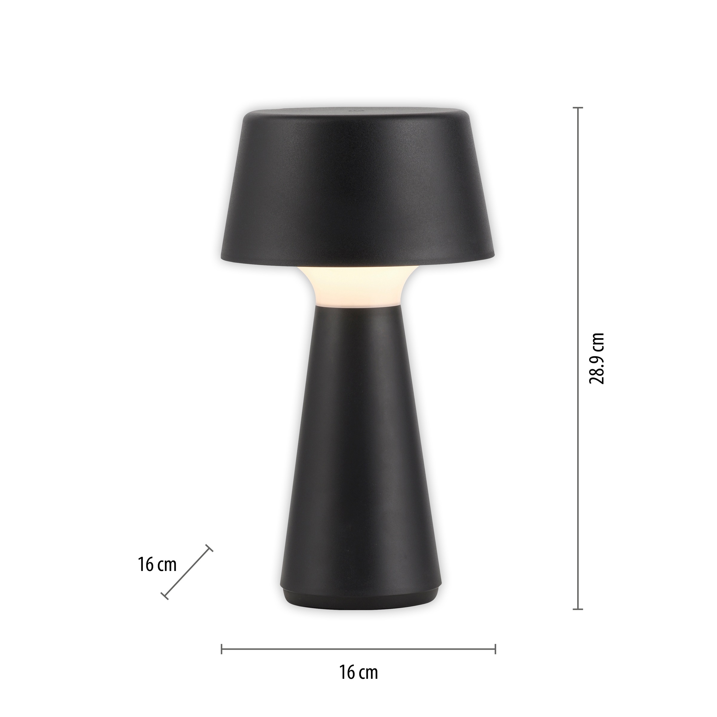 JUST LIGHT Tischleuchte »ABERA«, 1 flammig, Leuchtmittel LED-Modul | LED fest integriert, Akkuleuchte