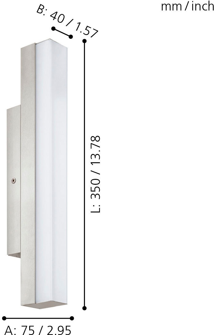 EGLO LED Wandleuchte »TORRETTA«, 1 flammig, Leuchtmittel LED-Board   LED fe günstig online kaufen