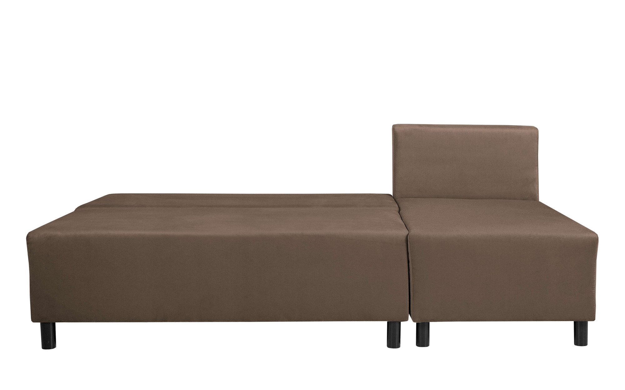 INOSIGN Ecksofa »IWALANI, Schlafsofa mit Bettkasten, Recamiere beidseitig montierbar«, L-Form, B/T/H 199/135/83 cm, Struktur weich & Velvet
