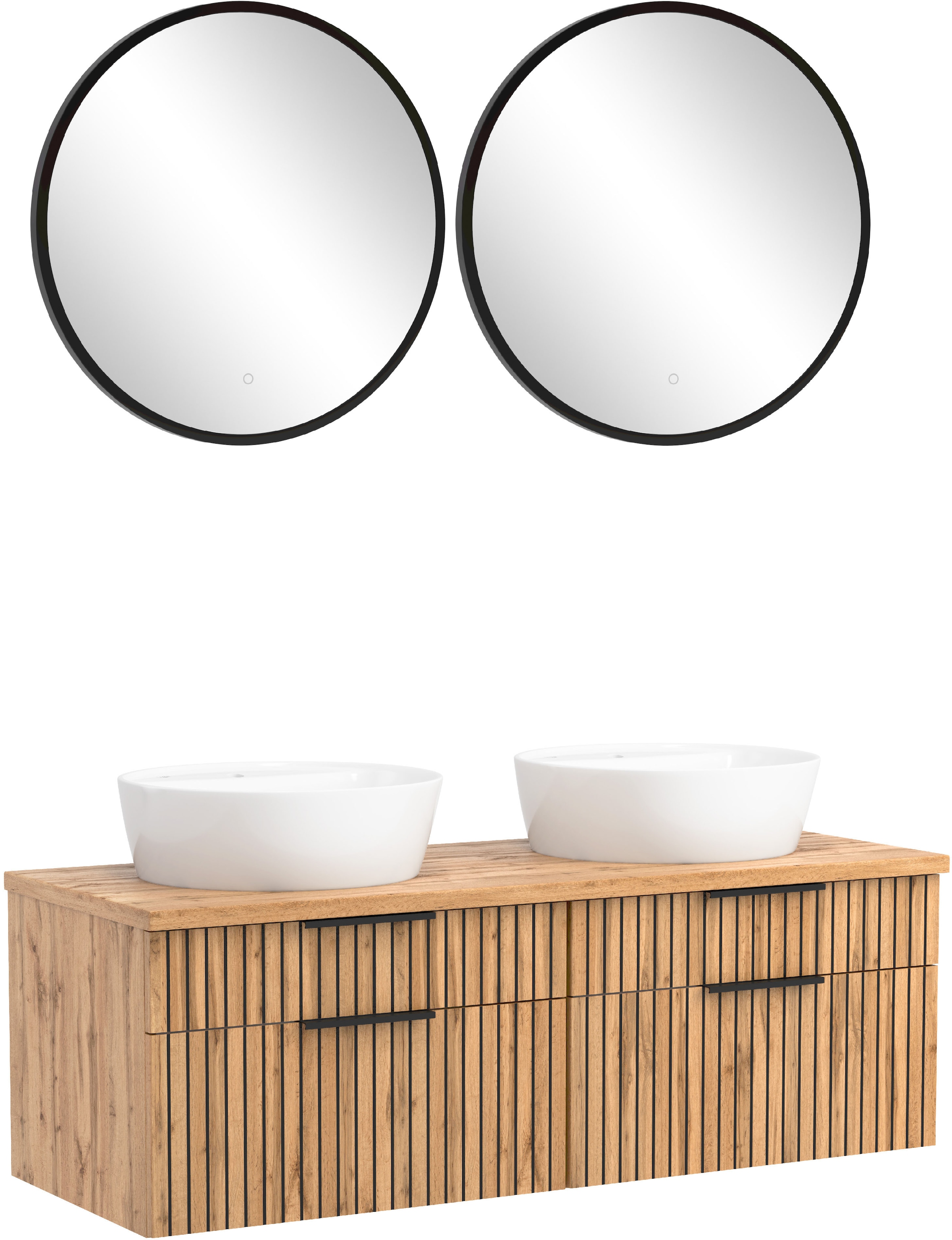welltime Badmöbel-Set »Welltime, Carlton Waschtisch-Set, 80 oder 120 cm, ge günstig online kaufen