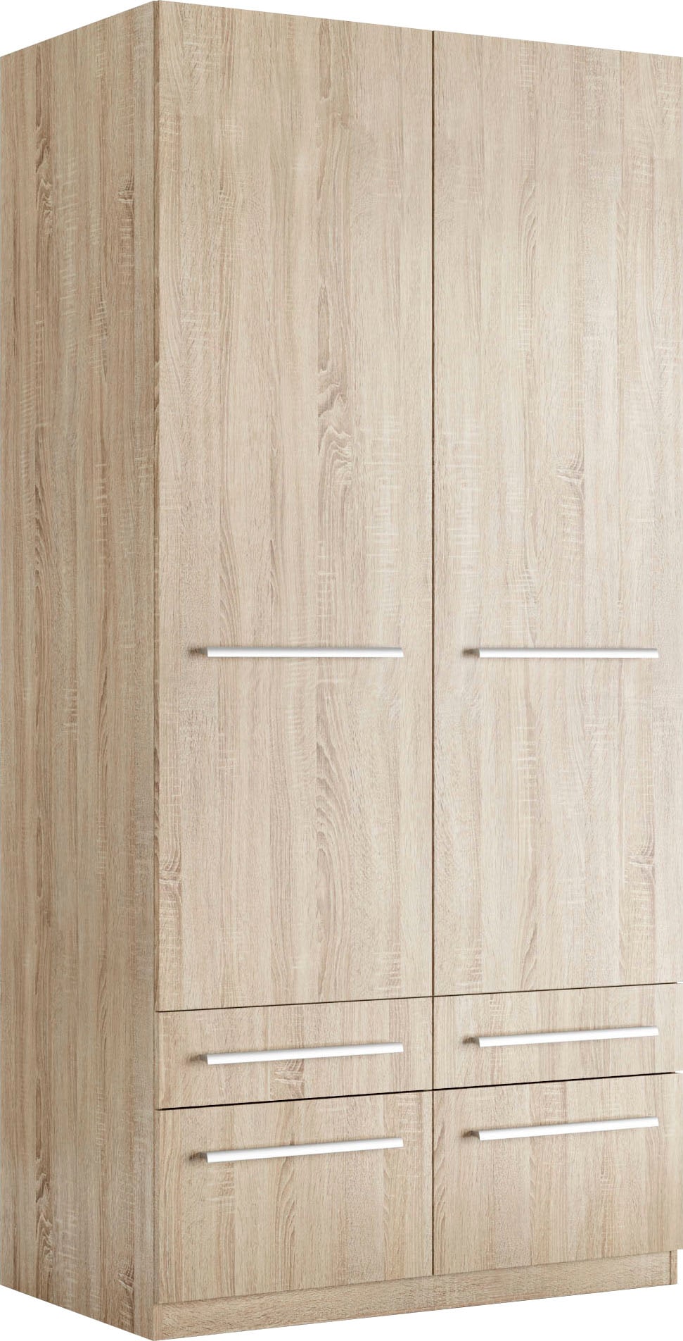 priess Kleiderschrank »Schrank Garderobe Wäscheschrank Barcelona in 5 Breiten«, viel Stauraum, geräumige Schubkästen, mit Spiegel, MADE IN GERMANY