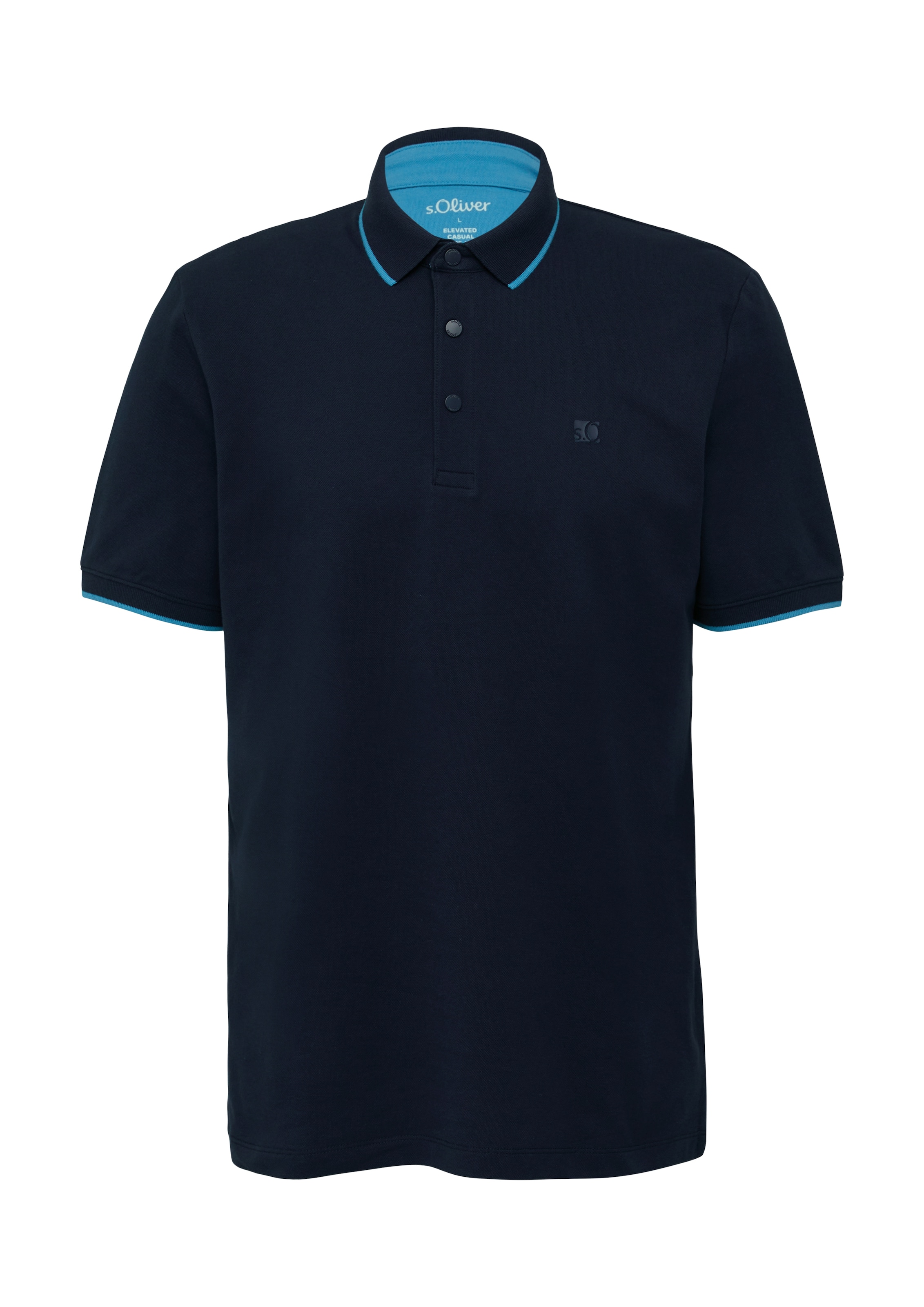 s.Oliver Poloshirt, mit Kontrast-Details
