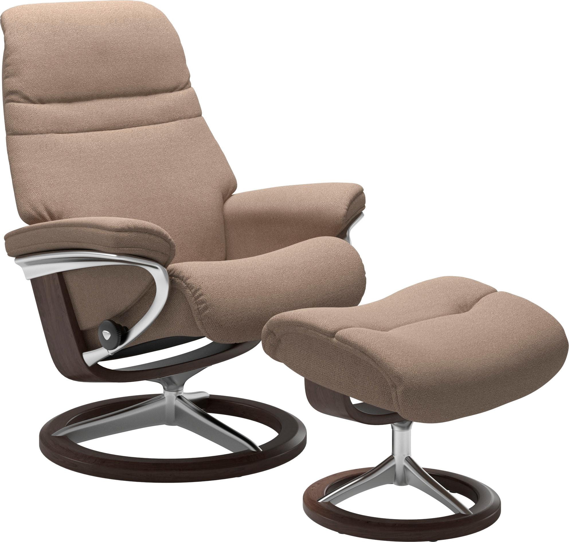 Stressless® Relaxsessel »Sunrise«, (Set, Relaxsessel mit Hocker), mit Signature  Base, Größe M, Gestell Wenge auf Raten kaufen