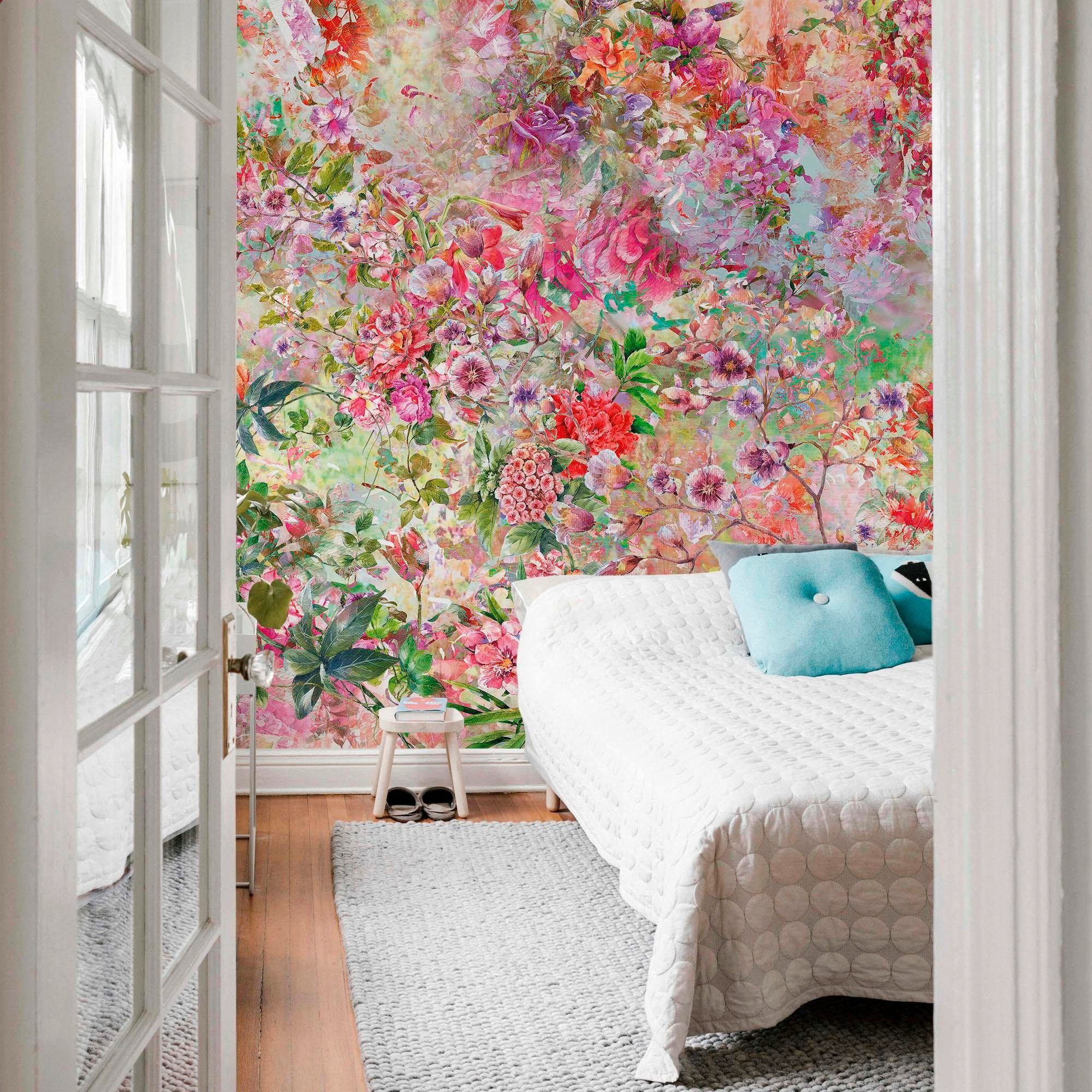 living walls Fototapete »Flower Power« Motiv   abstrakt   naturalistisch gl günstig online kaufen
