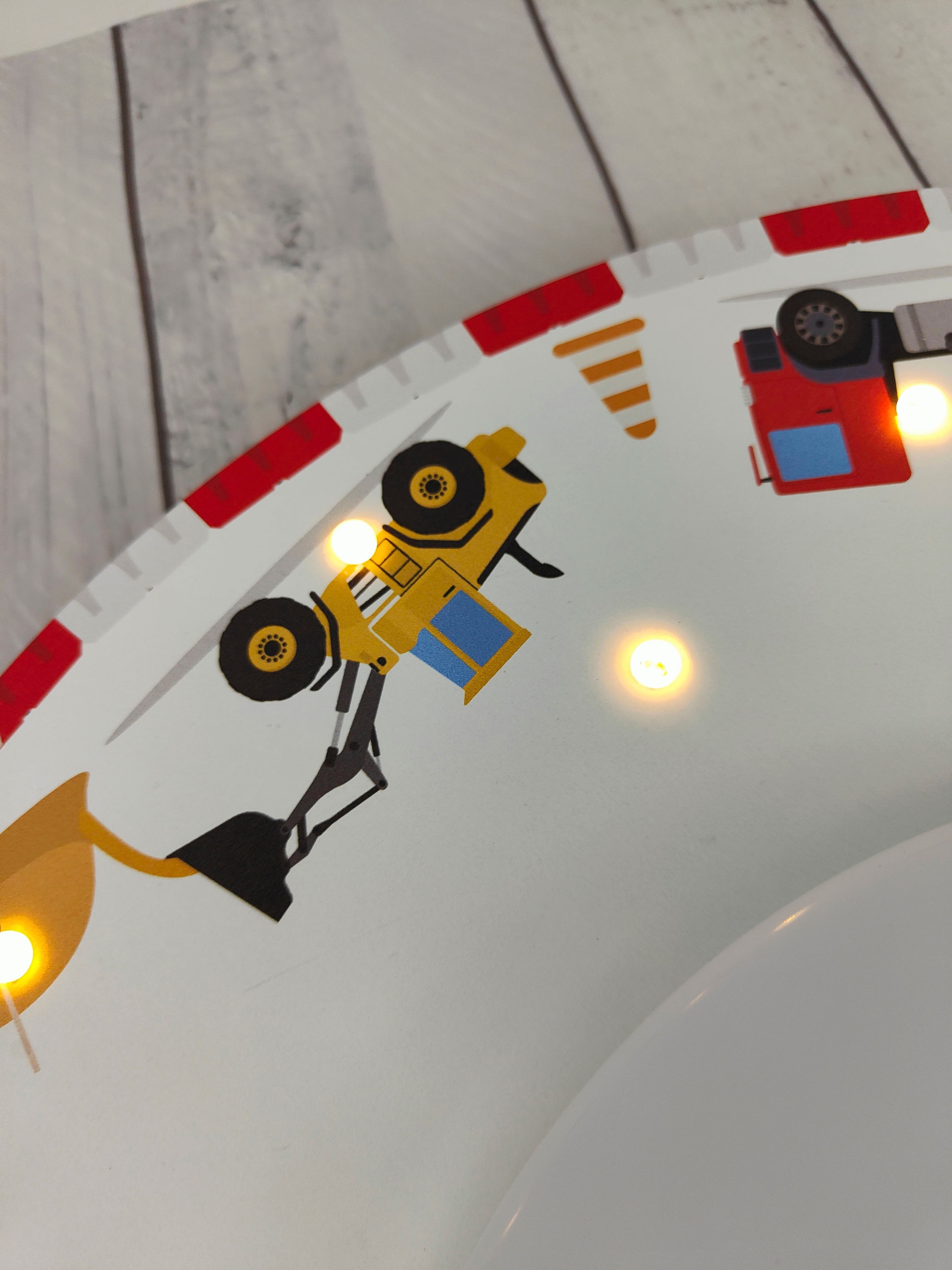 niermann Deckenleuchte »Baustelle« E27 1 Stk. hochwertiger Druck auf kompletter Oberfläche