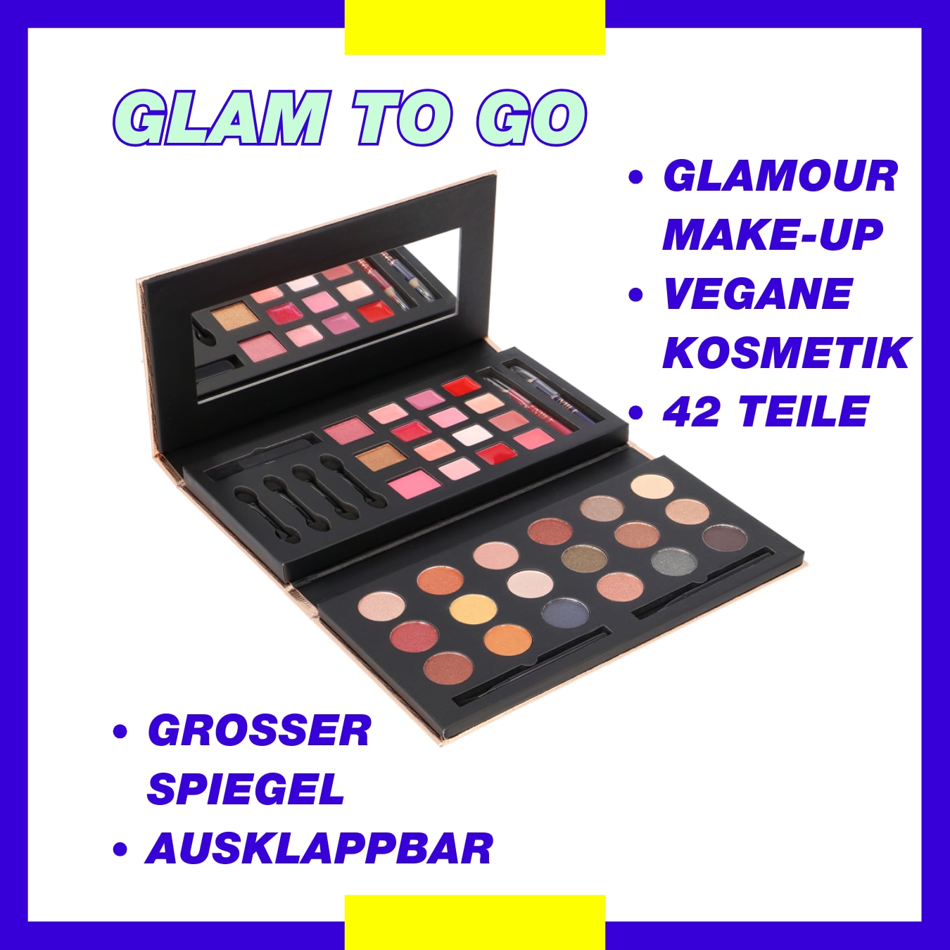 ZMILE COSMETICS Kosmetik-Set »Make-Up Set 'Glam to Go'«, (42 tlg.), mit veganer Formulierung
