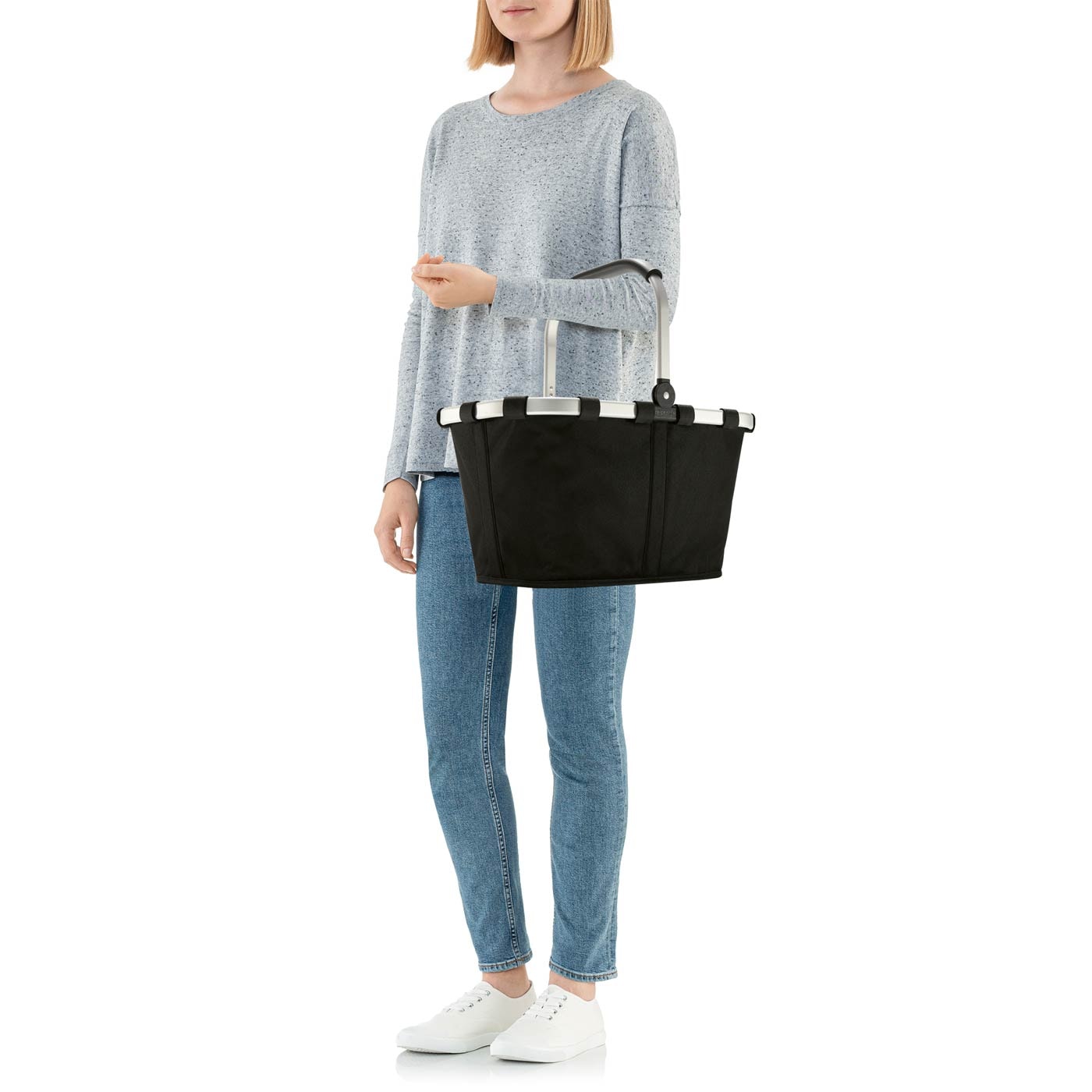 REISENTHEL® Einkaufskorb »carrybag« Standfüße, ummantelter Griff zum Umklappen, Innentasche Reißverschluss