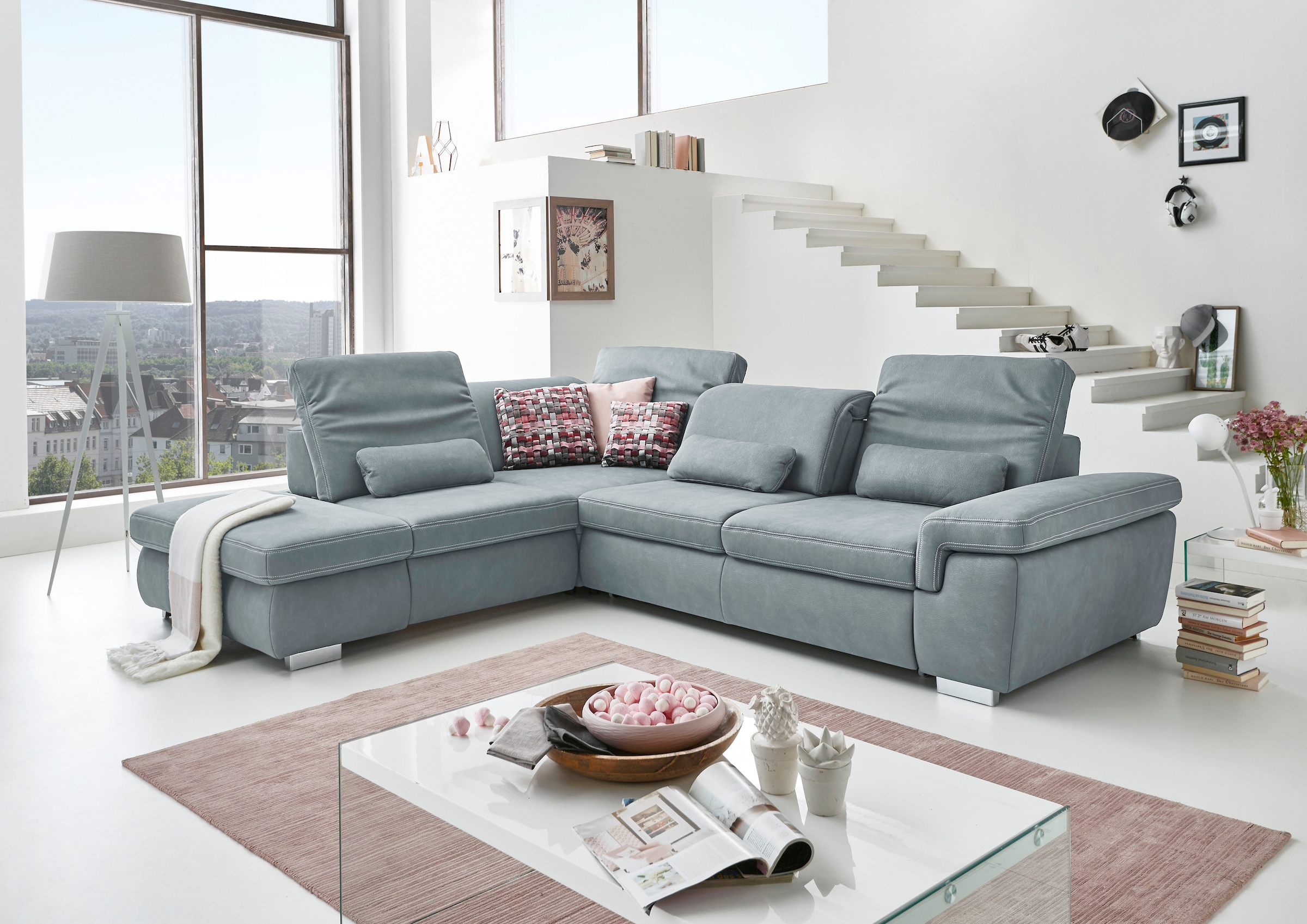 Die PlanBar Ecksofa »MP-IN17041 L-Form«, Sitztiefenverstellung, optional mi günstig online kaufen