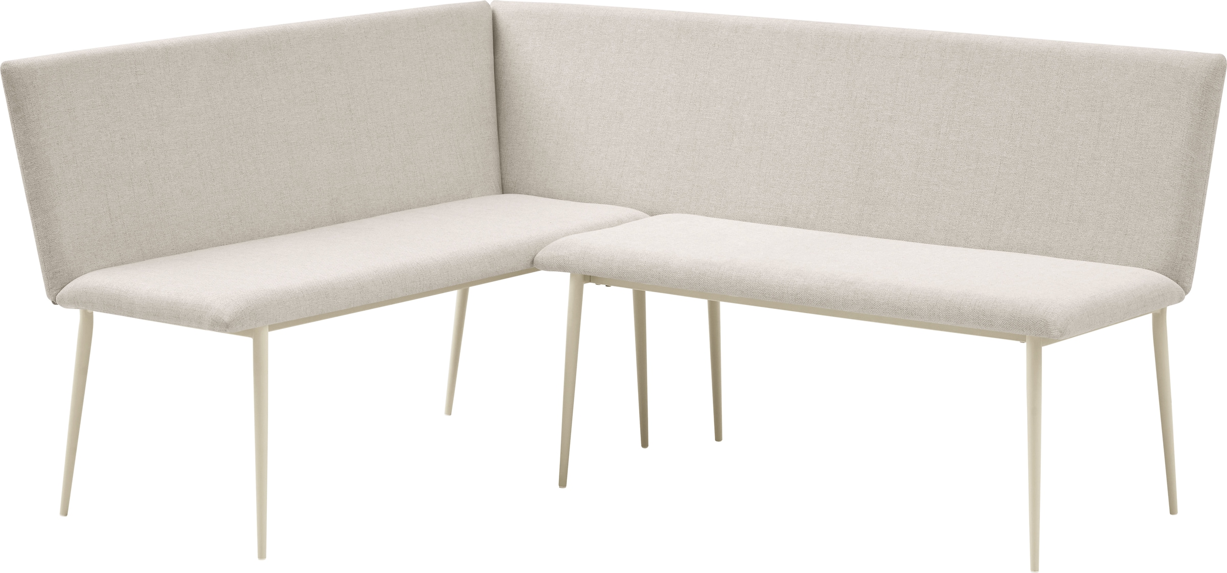 OTTO home Eckbank »Cassy« pflegeleichter Strukturstoff, Metallgestell, FSC-zertifiziertes Holz