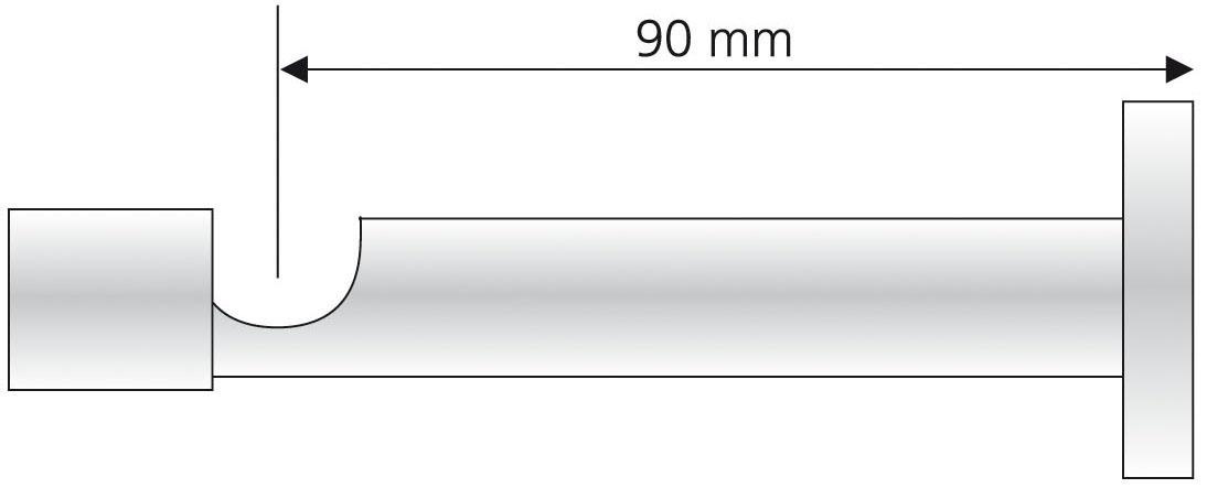 Liedeco Träger mit Schraubkappe für Gardinenstangen Ø 16 mm
