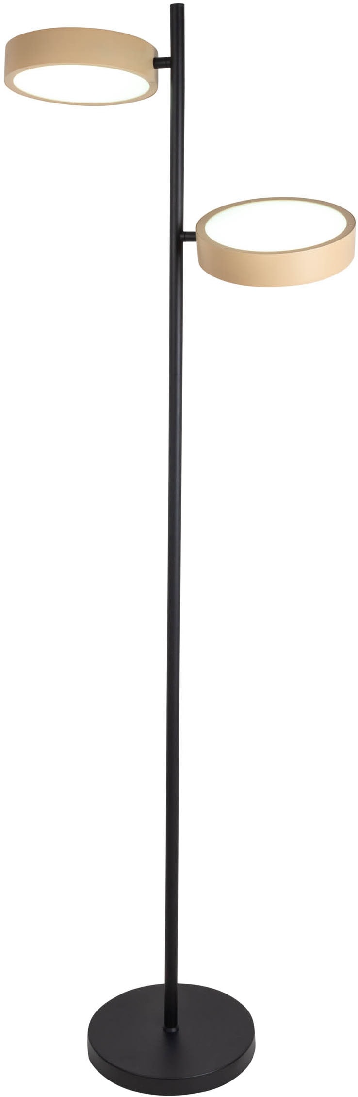 näve LED Stehlampe »Tessa«, 2 flammig, Leuchtmittel LED-Modul | LED wechselbar, stufenlos dimmbar per Tastschalter, CCT-Funktion, Zuleitung ca. 180cm