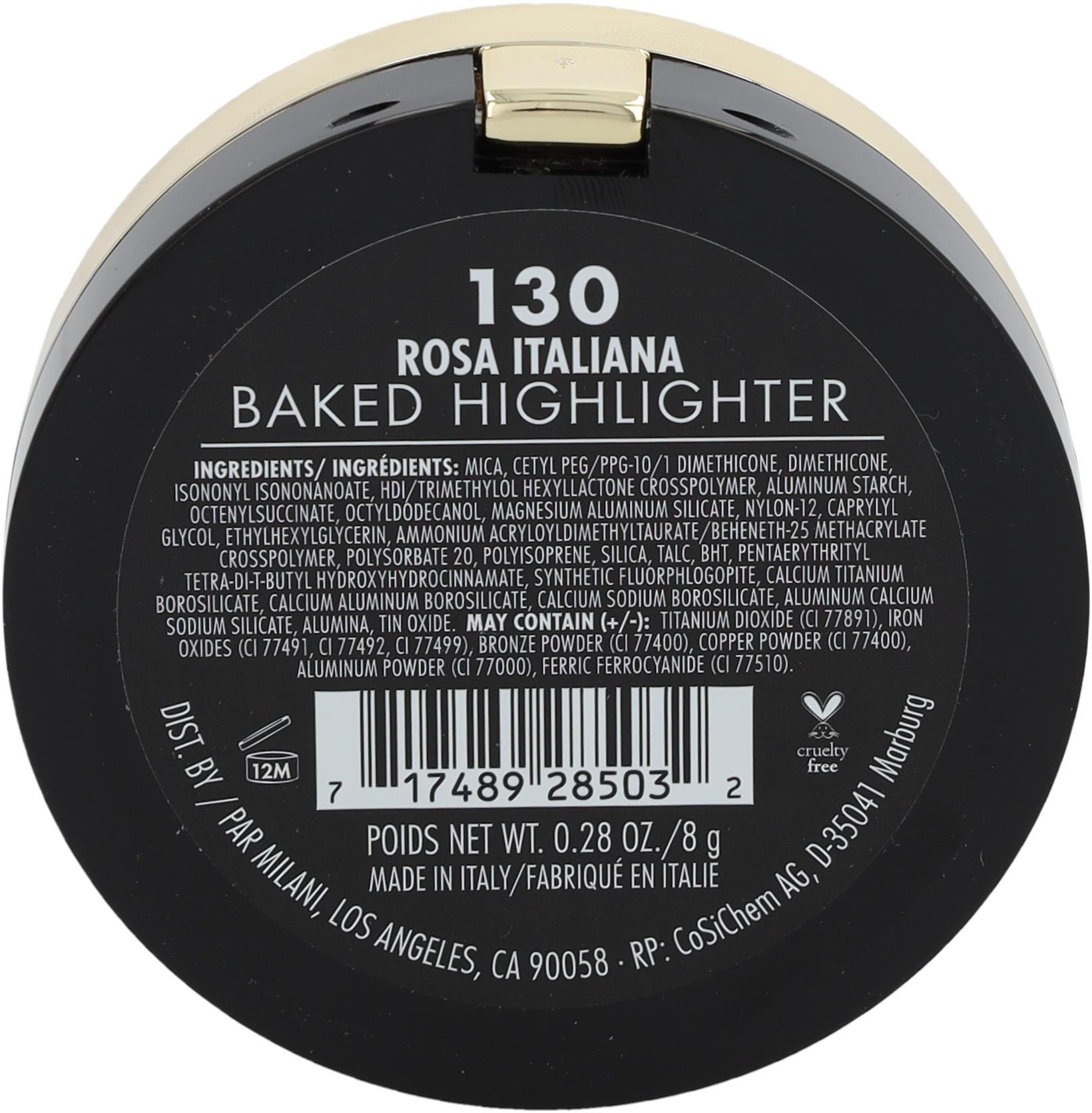 MILANI Highlighter »Baked Highlighter«, intensiver Farbeffekt, aus mehrfarbigen, mikrofeinen Pudern.