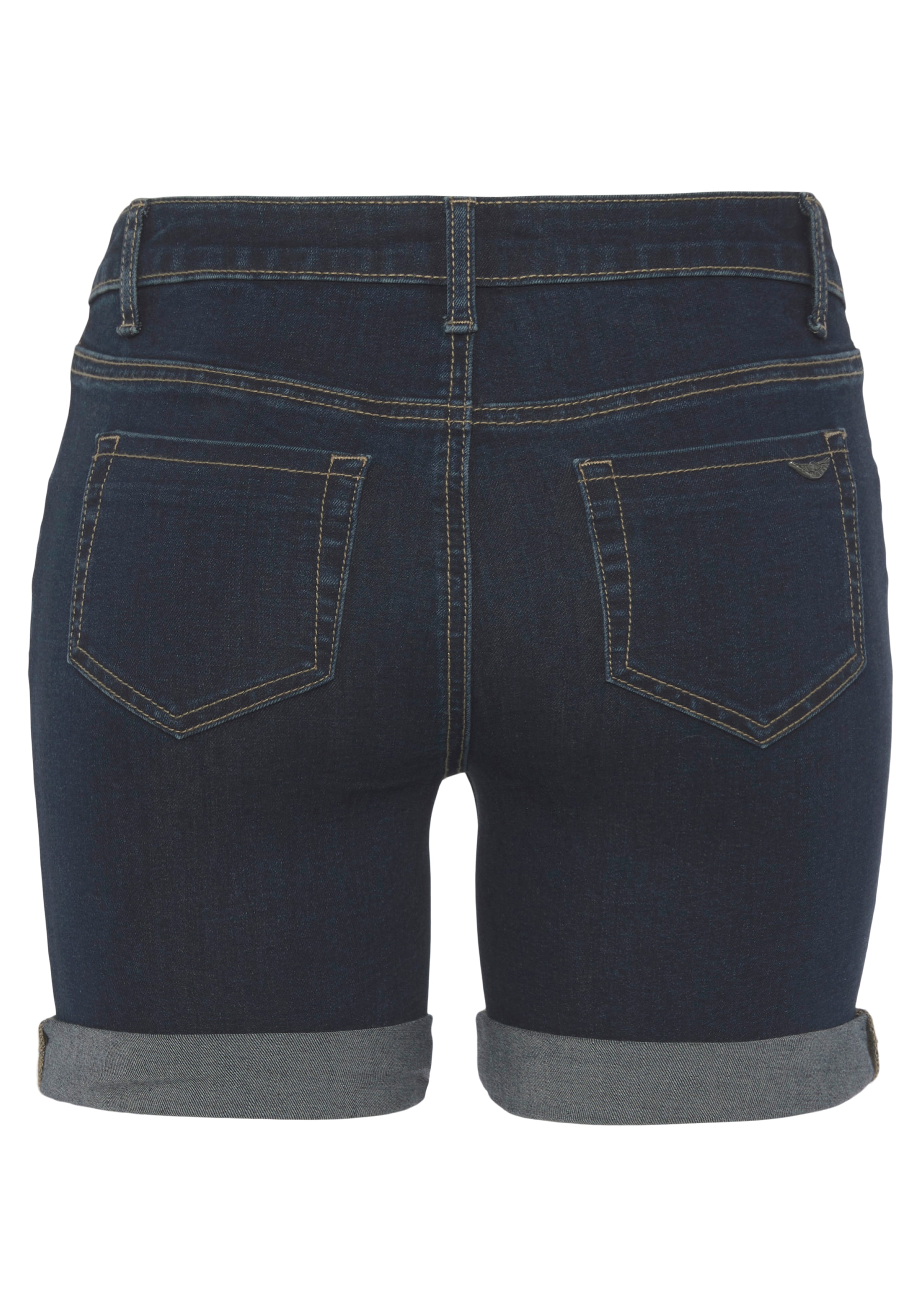 Arizona Jeansshorts »Ultra-Stretch«, extra eng geschnitten, krempelbare Beinabschlüsse