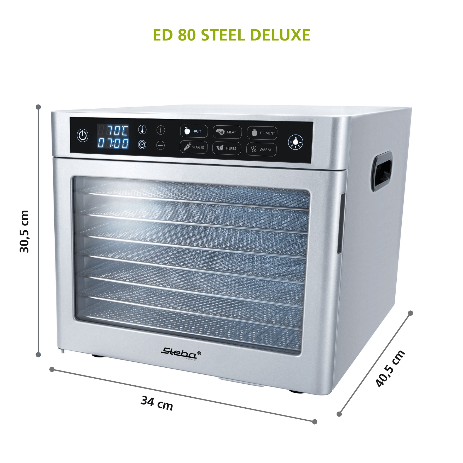 Steba Dörrautomat »ED 80« Edelstahl Gehäuse