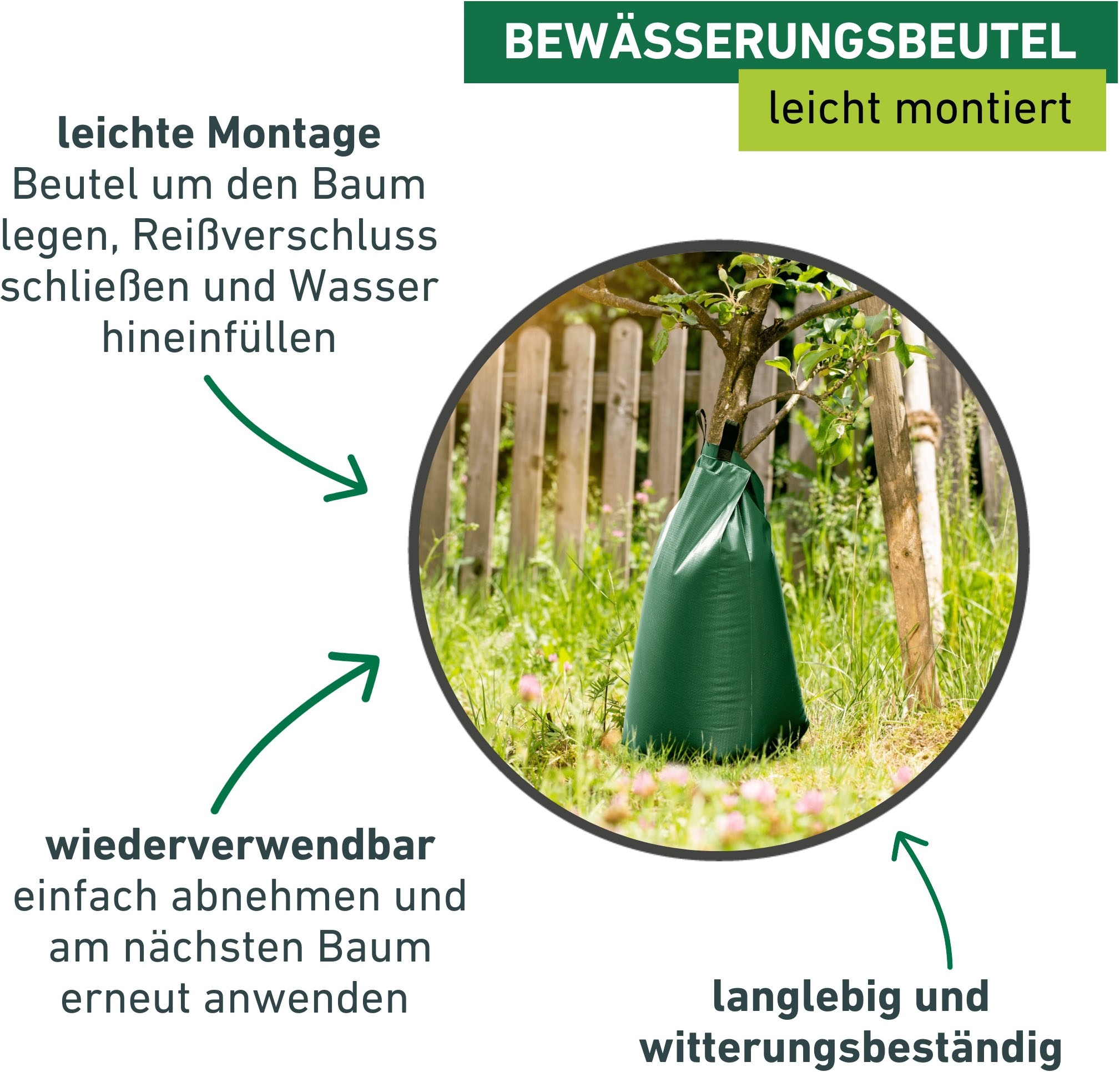 Windhager Bewässerungssystem »Baumbewässerungsbeutel« ()  zur konstanten Tröpfchenbewässerung von Bäumen