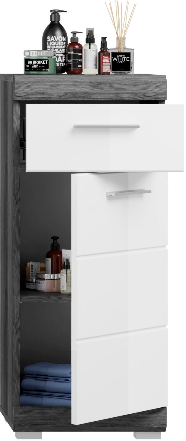 INOSIGN Unterschrank »Siena, Breite 37cm, 1 Tür, 1 Schubkasten, 2 Fächer, MDF-Front«, (1 St.), in verschiedenen Farben erhältlich, Badmöbel, Badschrank, Kommode, Bad