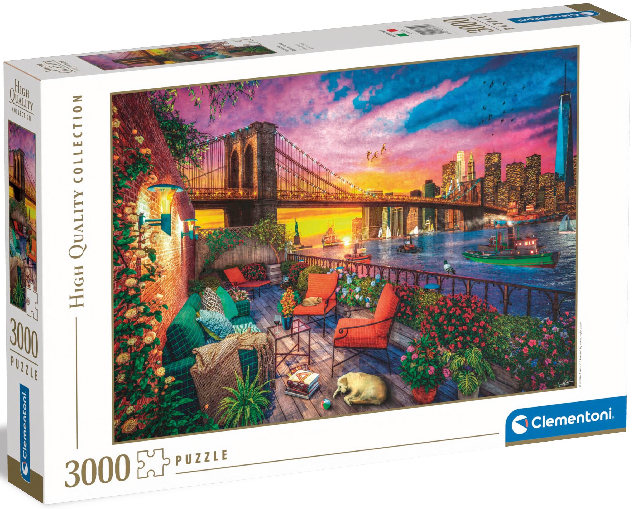 Puzzle »High Quality Collection, Sonnenuntergang über Manhattan«, Made in Europe