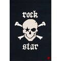 Rock STAR Baby Kinderteppich »RN2385-1«, rechteckig, 15 mm Höhe, handgearbeiteter Konturenschnitt, 80% Wollanteil, Kinder- und Jugendzimmer