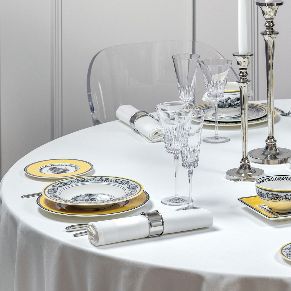 Villeroy & Boch Suppenteller »Suppenteller Audun Ferme ø 24,2 cm weiß-grau- günstig online kaufen