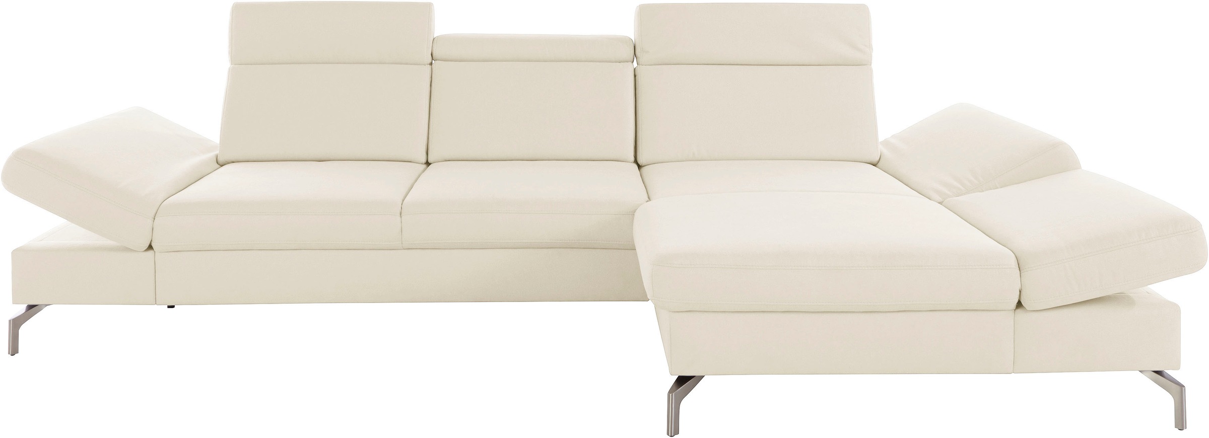 sit&more Ecksofa »Brisbane L-Form«, Fußhöhe 15 cm, inklusive Sitztiefen-, A günstig online kaufen