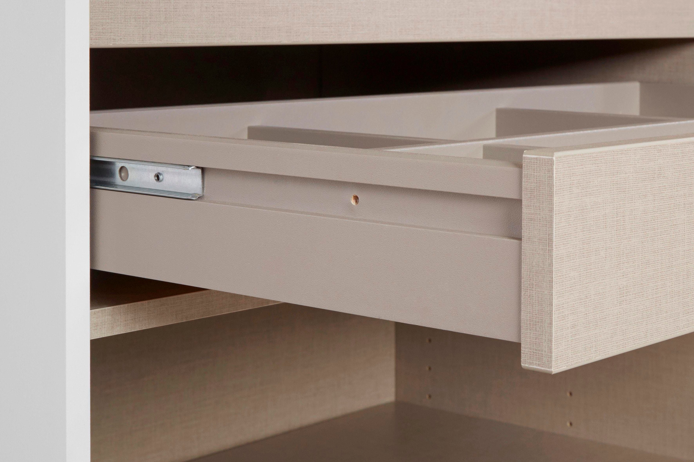 rauch Schwebetürenschrank »Kleiderschrank Schrank Garderobe Wäscheschrank BESTSELLER KEPAN«, inkl. Schubladen-Einsatz und extra Einlegeböden MADE IN GERMANY