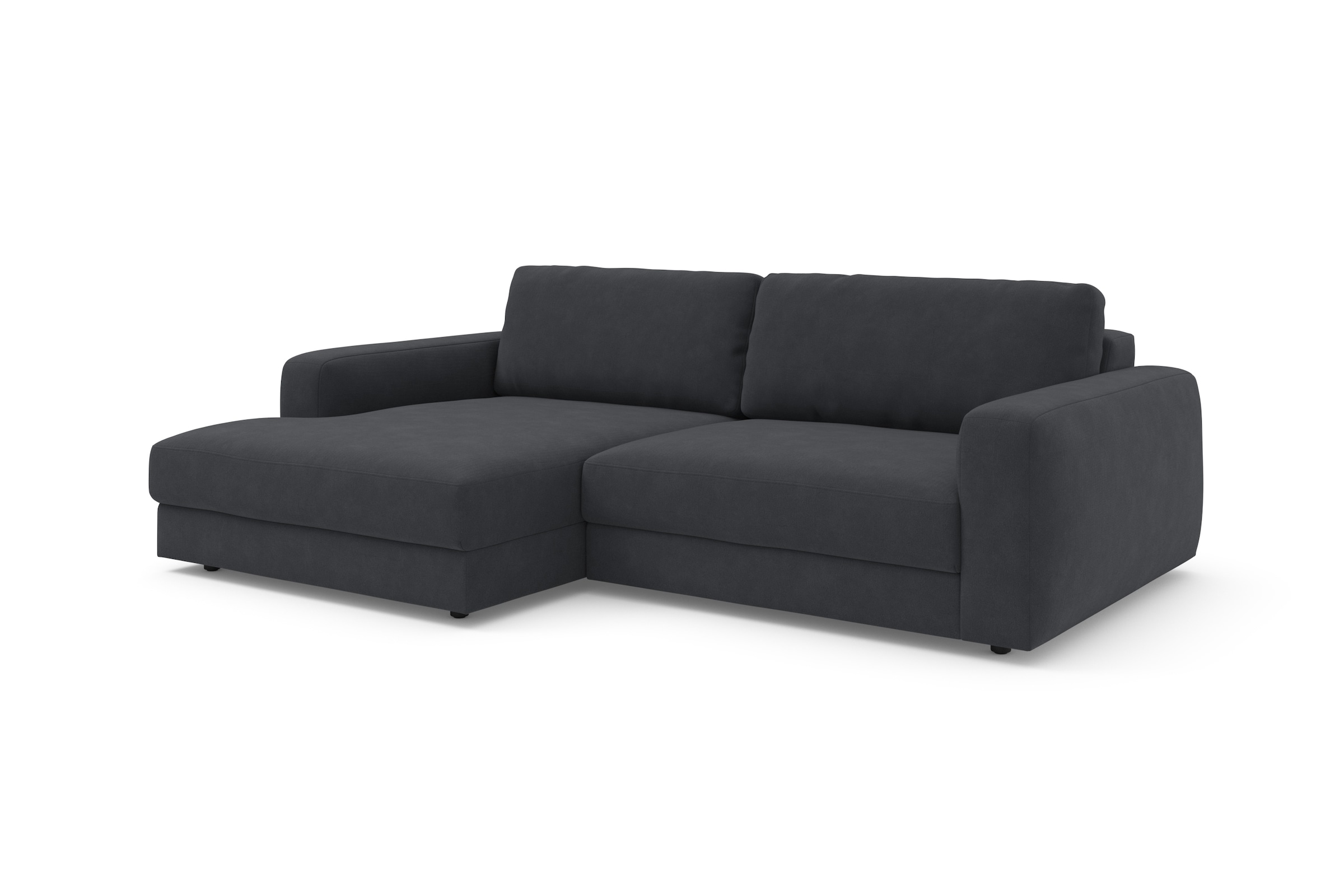 TRENDMANUFAKTUR Ecksofa »Bourbon, Designsofa mit tollem Sitzkomfort, L-Form,«, extra tiefe Sitzfläche, wahlweise mit Sitztiefenverstellung
