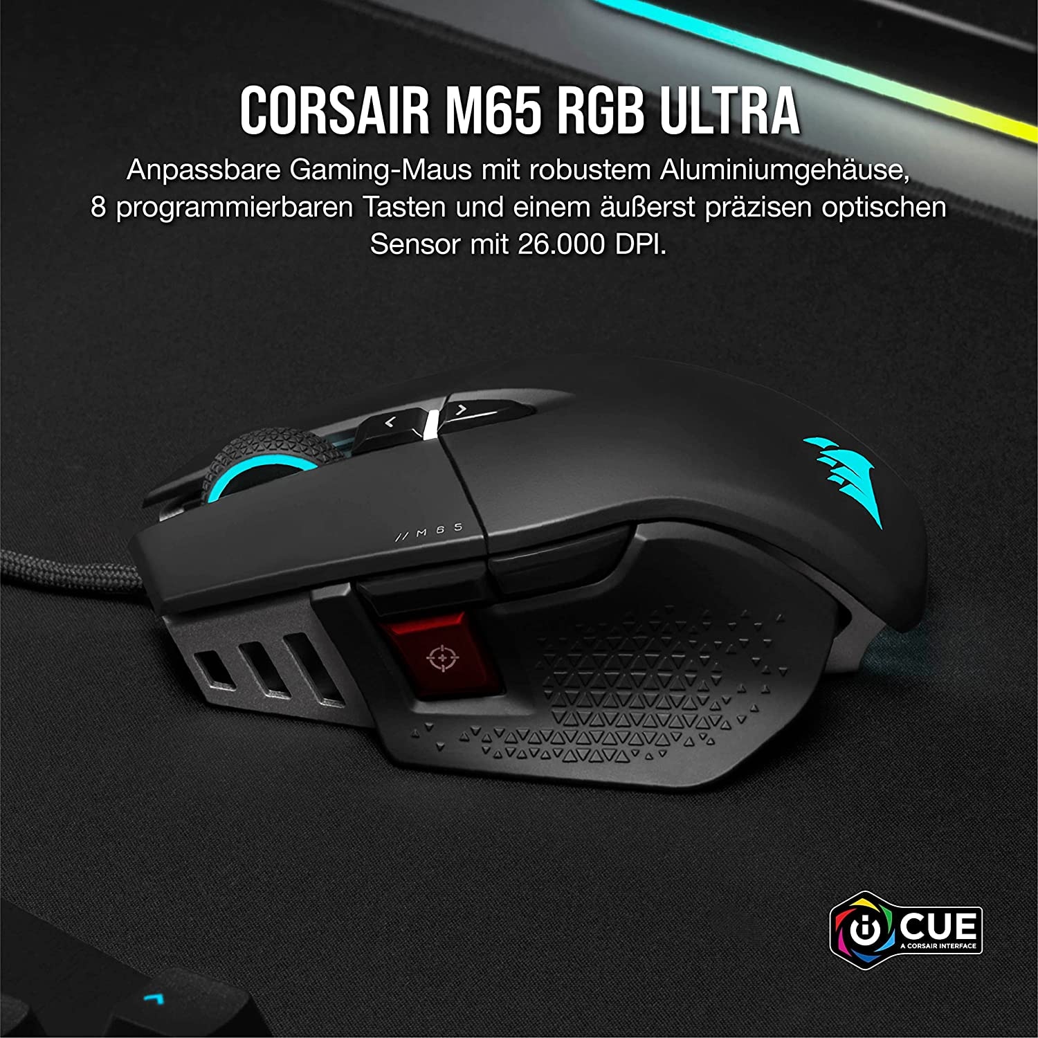 Corsair Gaming-Maus »M65 RGB ULTRA«, kabelgebunden