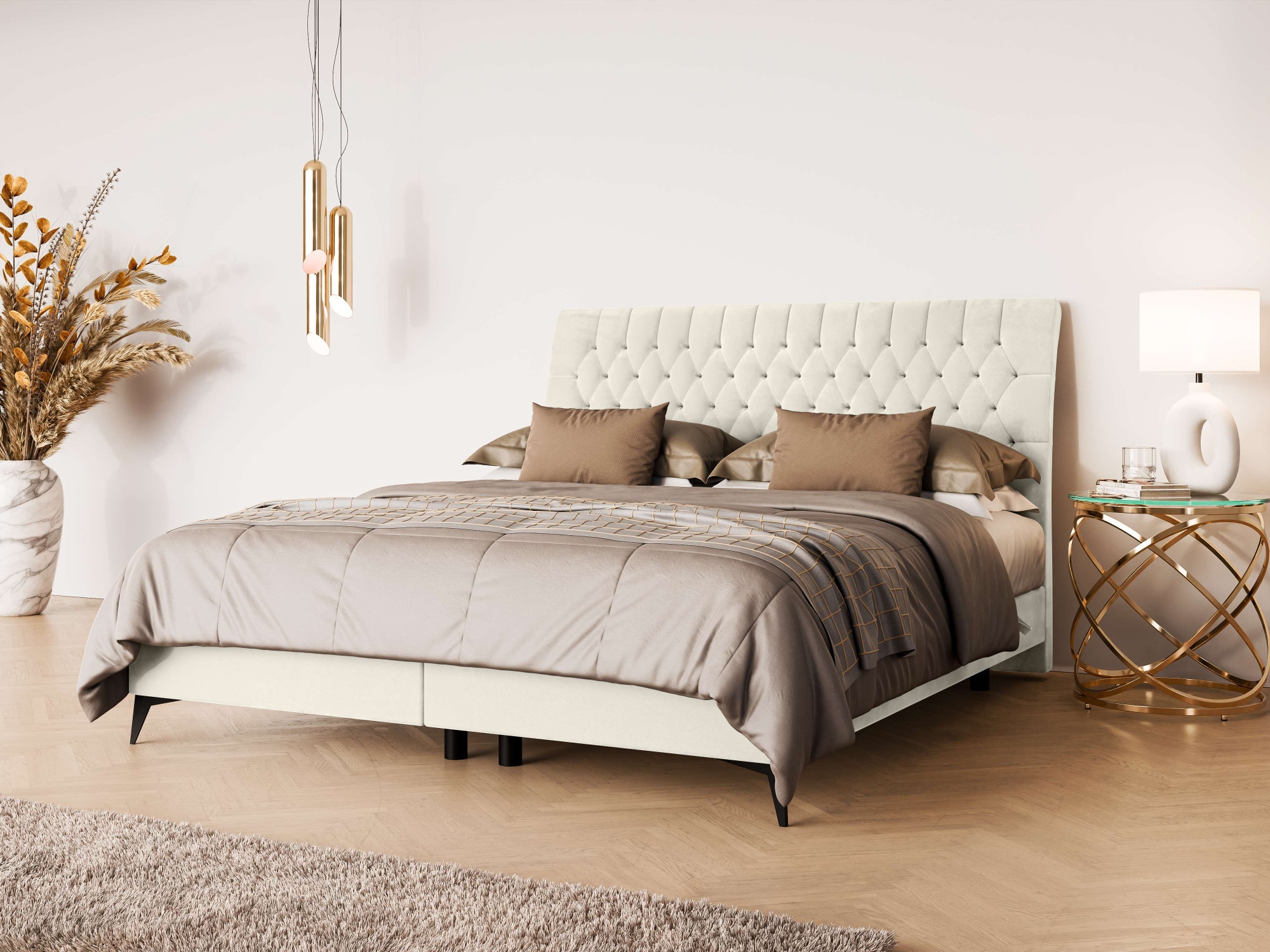 Leonique Polsterbett »SYDNEE mit Matratze und Topper, in 2 Breiten (160 und günstig online kaufen