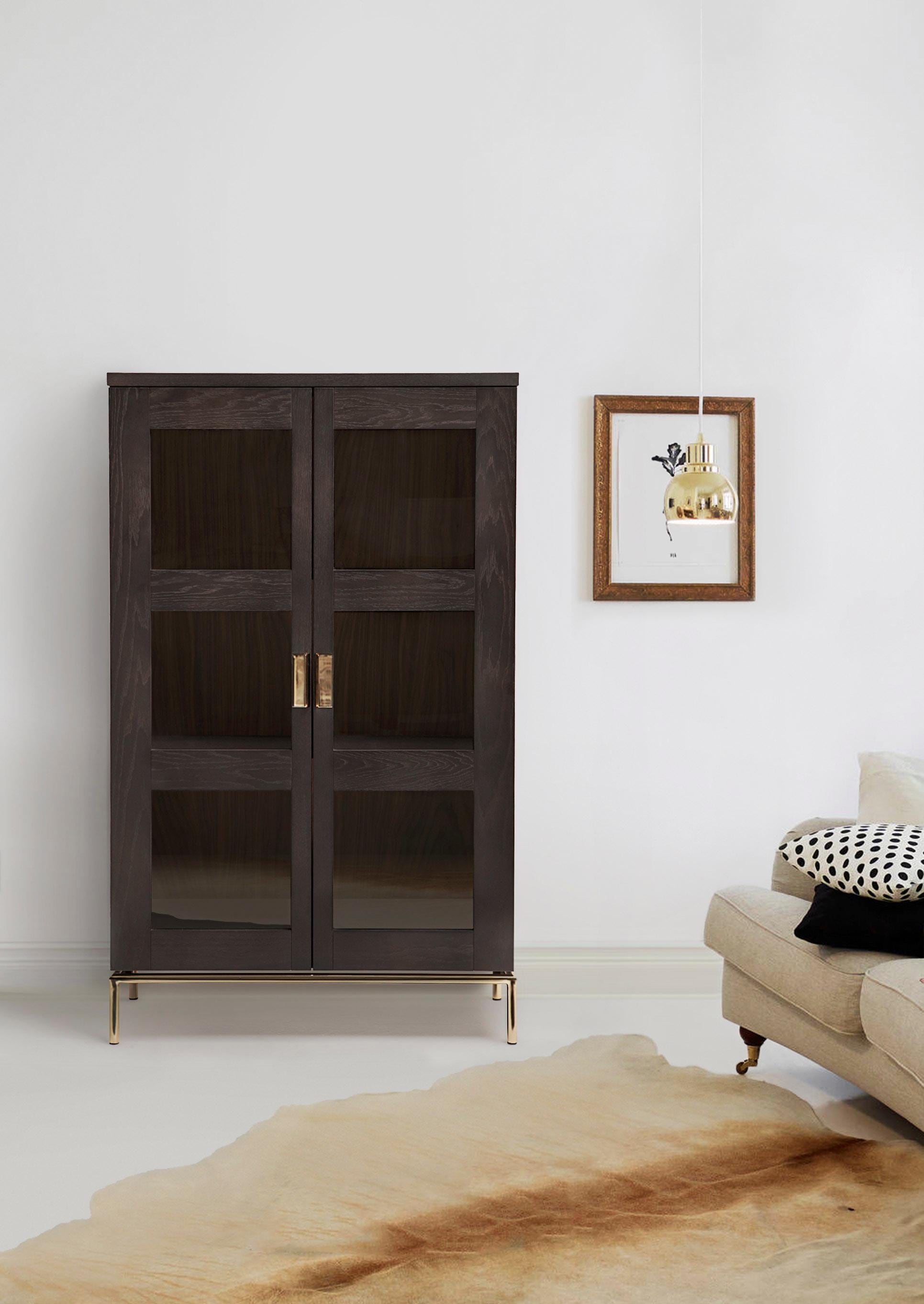 Woodman Vitrine »Parlan«, mit zwei Glastüren und Soft-Close-Funktion, Breit günstig online kaufen