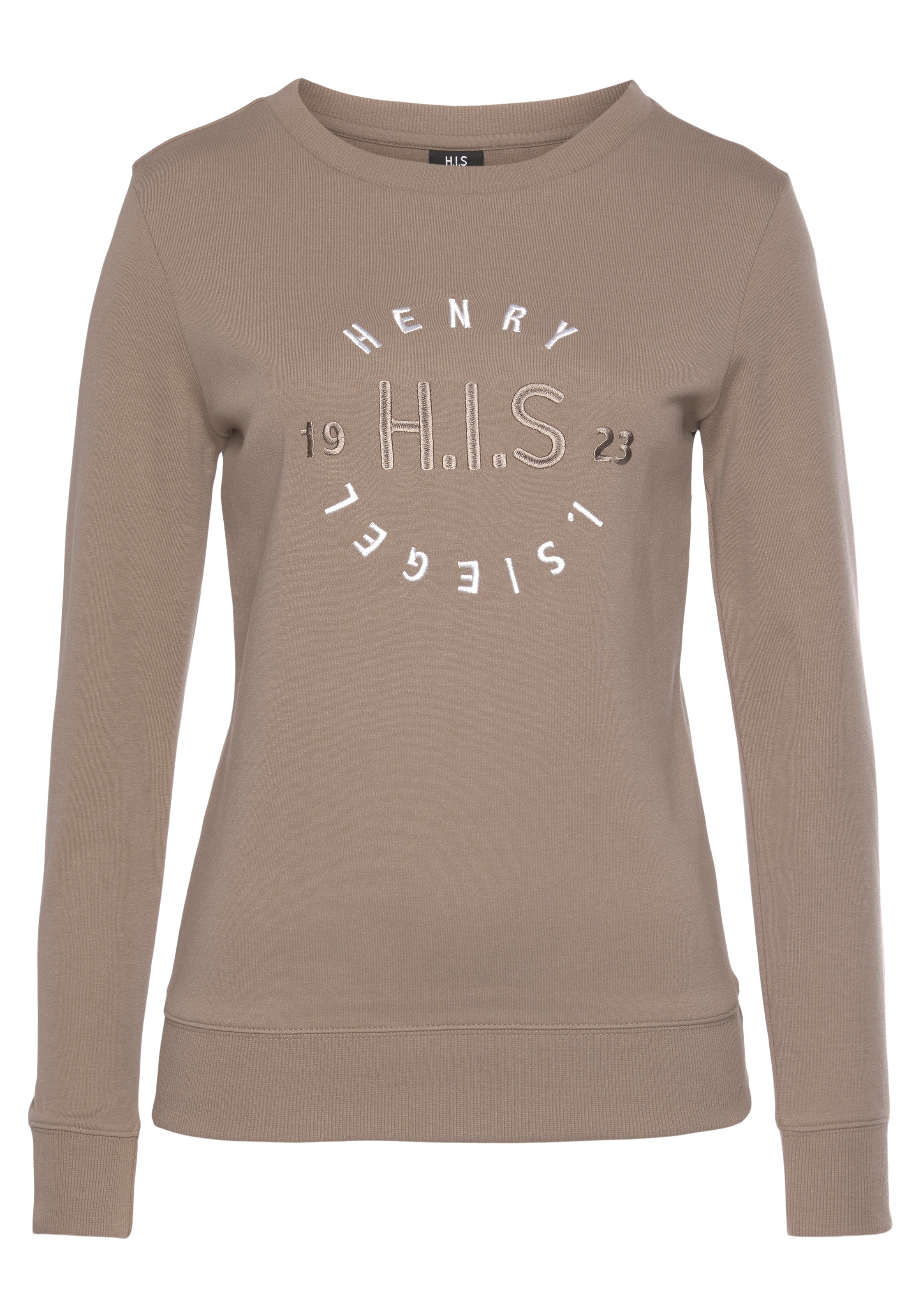 H.I.S Sweatshirt, mit großer Logo Stickerei, Loungeanzug