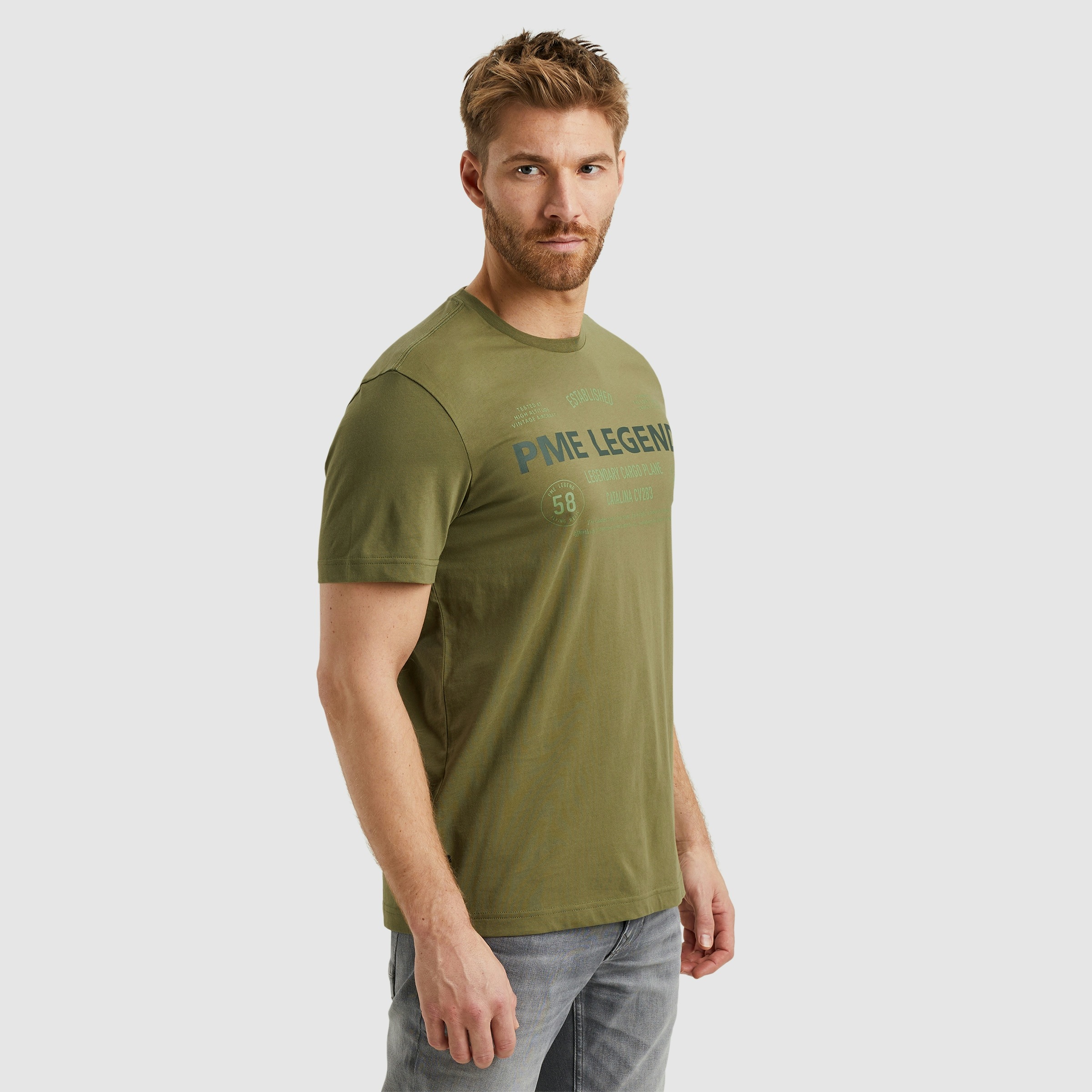 PME LEGEND T-Shirt mit Logoprint