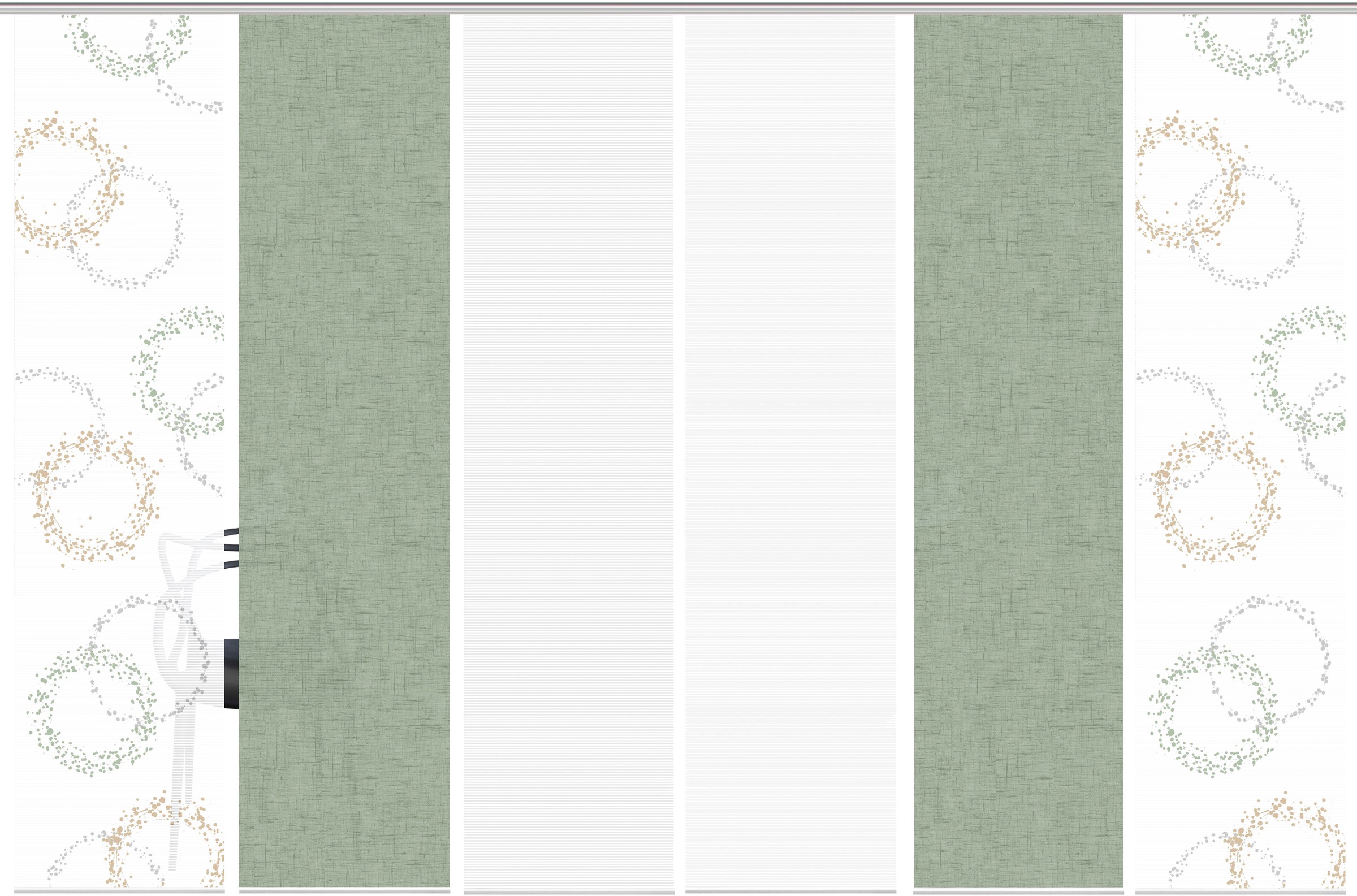 Vision S Schiebegardine »AINUR 6er SET« Paneelwagen 6 Stk. tlg. Schiebevorh günstig online kaufen