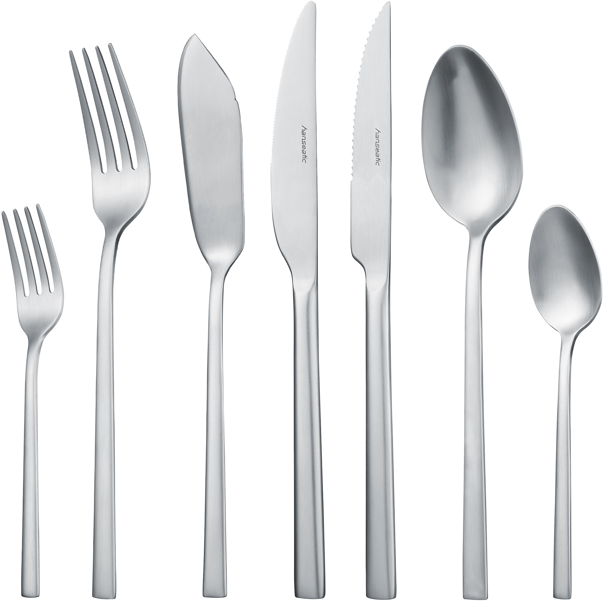 Hanseatic Besteck-Set »SMART, in matter Optik«, (Set, 84 tlg.), leichtes un günstig online kaufen