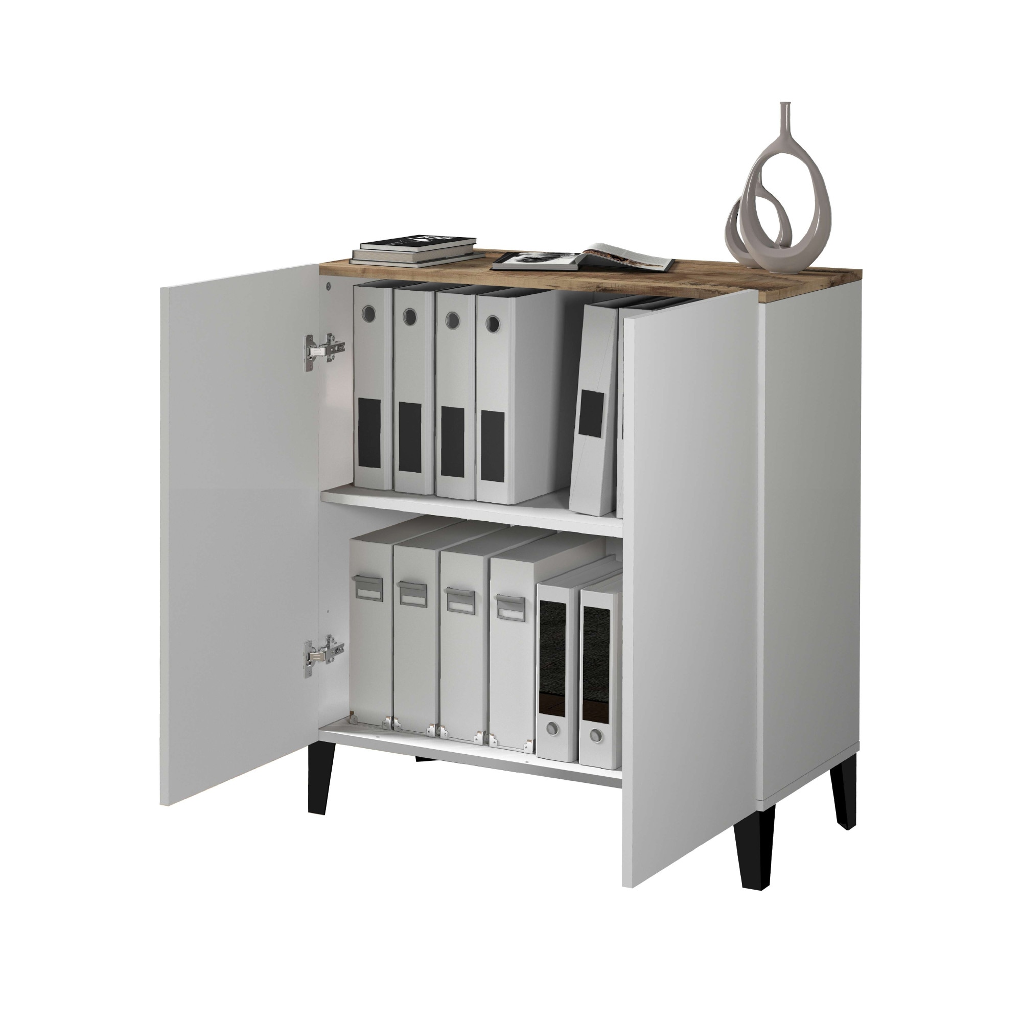 INOSIGN Aktenschrank »Sunrise Aktenschrank, Mehrzweckschrank, Büroschrank«, mit 2 Türen & 2 Fӓchern, Breite 79,2 cm, Made in Italy