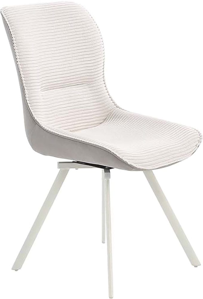 Jockenhöfer Gruppe 4-Fußstuhl »Mellum«, (Set), 2 St., Cord-Microfaser, Inklusive Drehfunktion (360° drehbar), Bezugsstoff Cord