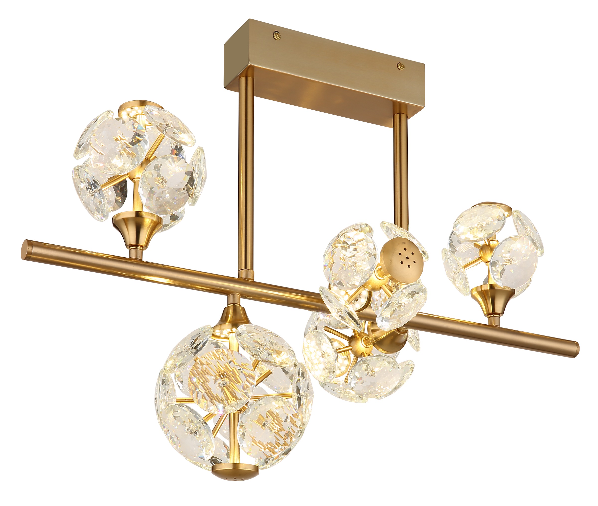 GLOBO LIGHTING Deckenleuchte »VIRINA« LED-Modul 1 Stk. Warmweiß Deckenlampe günstig online kaufen