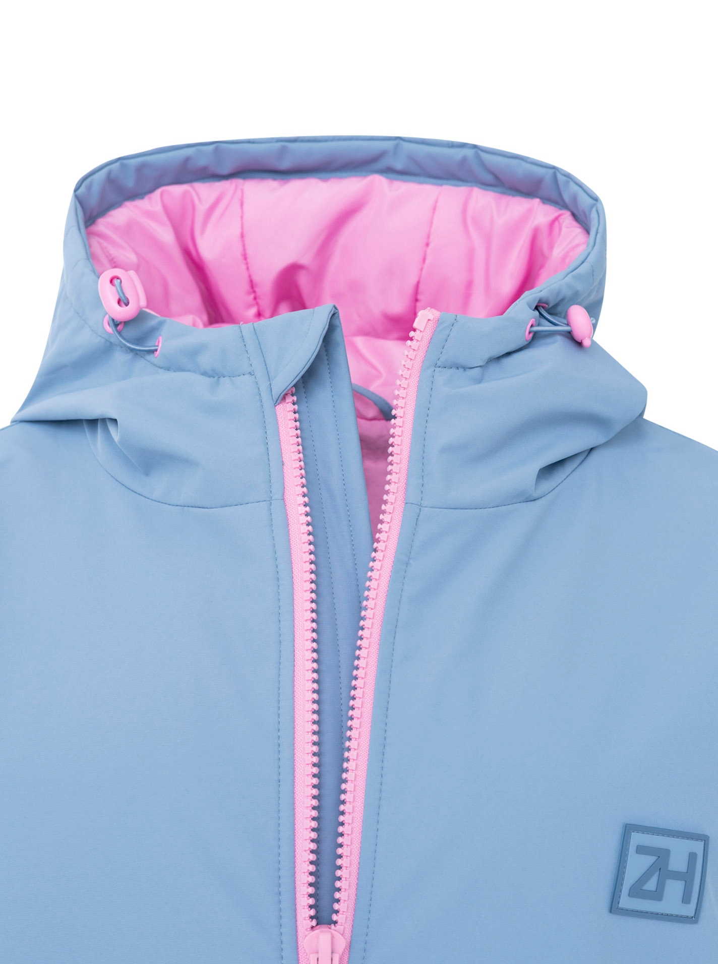 Zwillingsherz Kurzmantel »"Oversize Windjacke ZH"« Kapuze, Reißverschluss, seitliche Taschen, leicht wattiert