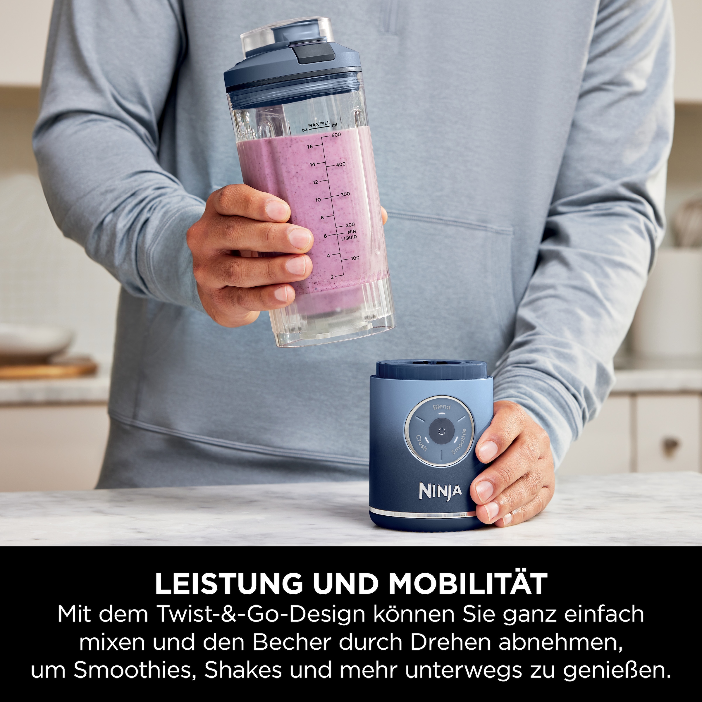 NINJA Standmixer »Blast Max  - Blau BC251EUNV«