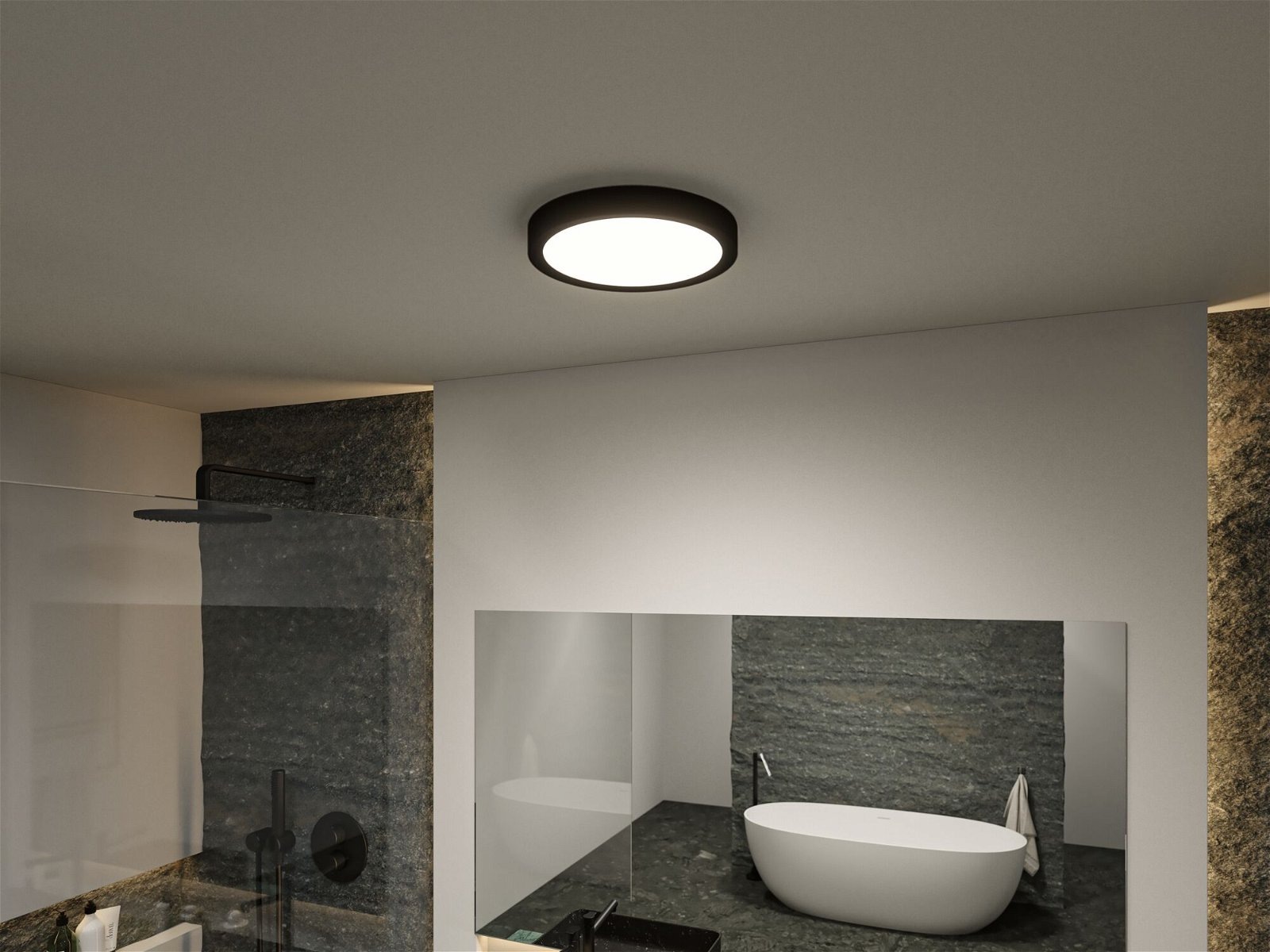 Paulmann LED Deckenleuchte »Selection Bathroom Tega IP44 24W 230V Kunststoff«, 1 flammig, WhiteSwitch