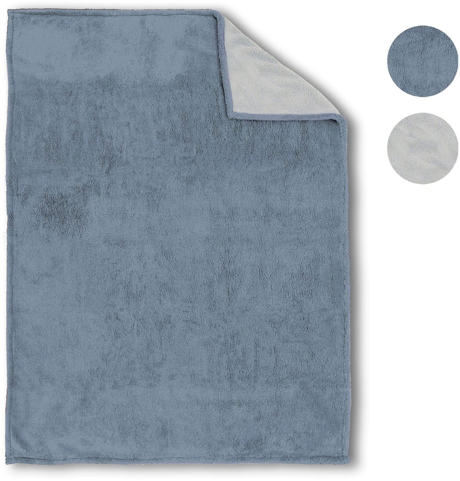 Biberna Tagesdecke »Tagesdecke Sherpa« Kuscheldecke, superweiche + warme Sherpa Wende-Decke