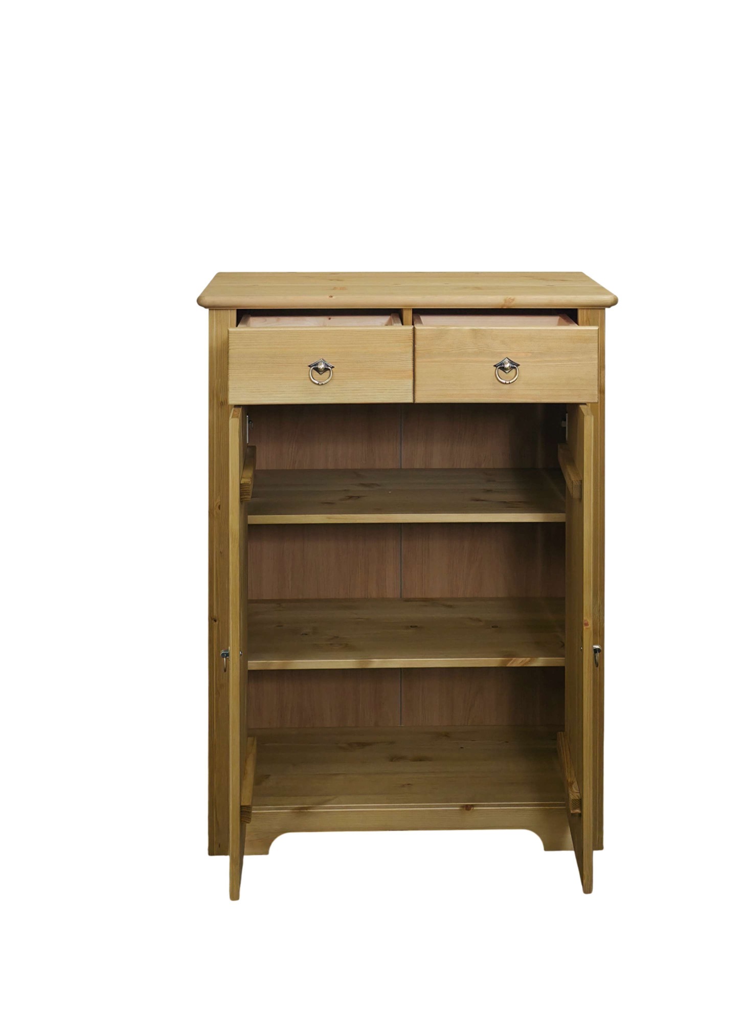 OTTO home Kommode »Hugo« B/T/H: 74/38/100 cm,  aus massiver Kiefer, Breite 74 cm,  2 Schubladen, FSC® zertifiziert