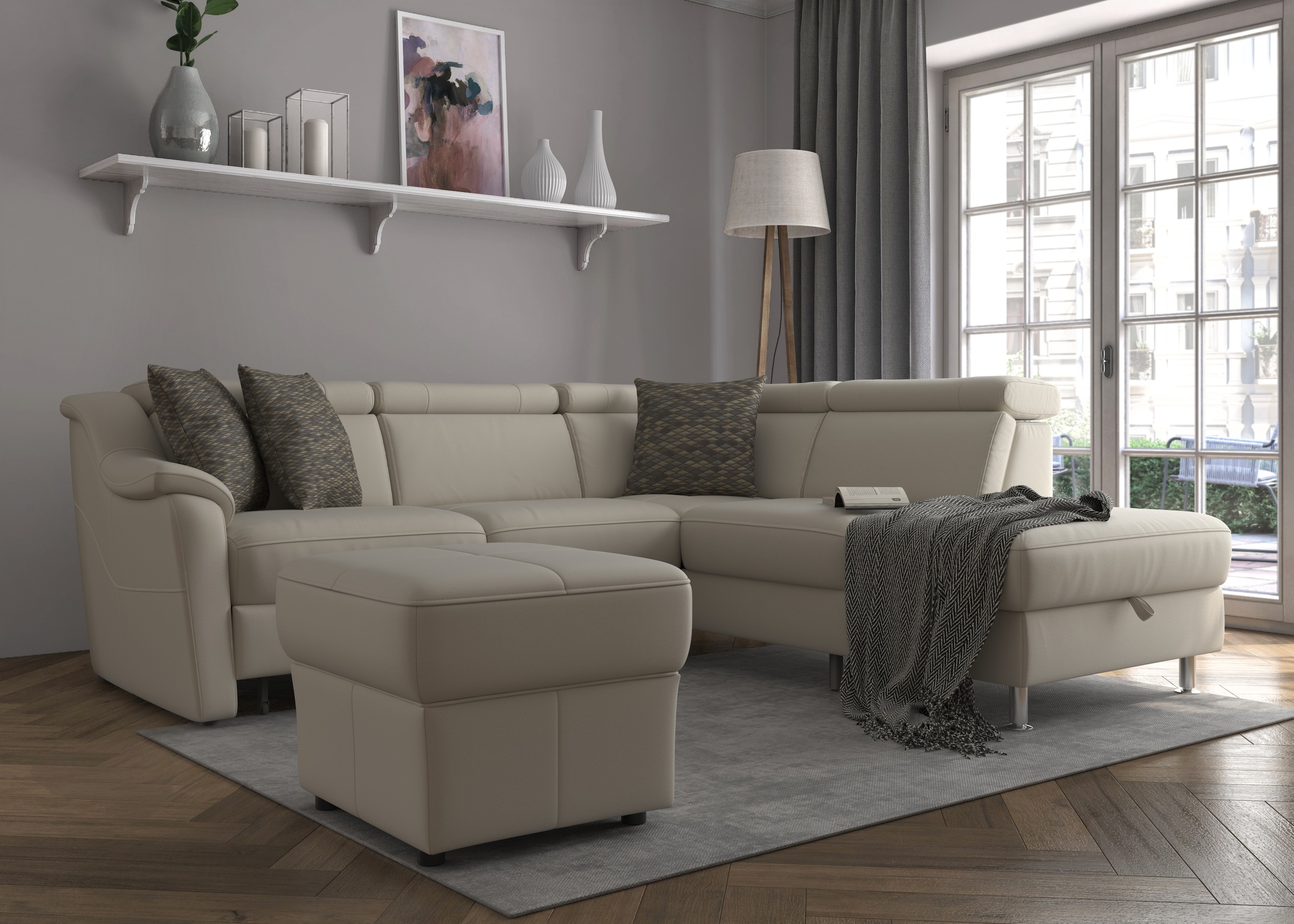 sit&more Ecksofa »Freetown L-Form«, inklusive Kopfteilverstellung und komfo günstig online kaufen